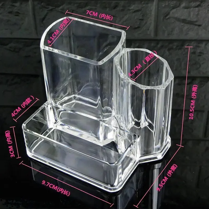 Makeup Brush Storage Box Lipstick Makeup Organizer Transparent Acrylic Cosmetics Jewelry Office Supplies Business Plastic Box
