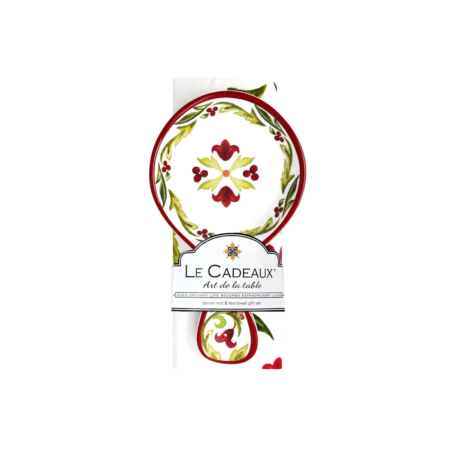 Melamine Spoon Rest and Tea Towel Set - Vischio