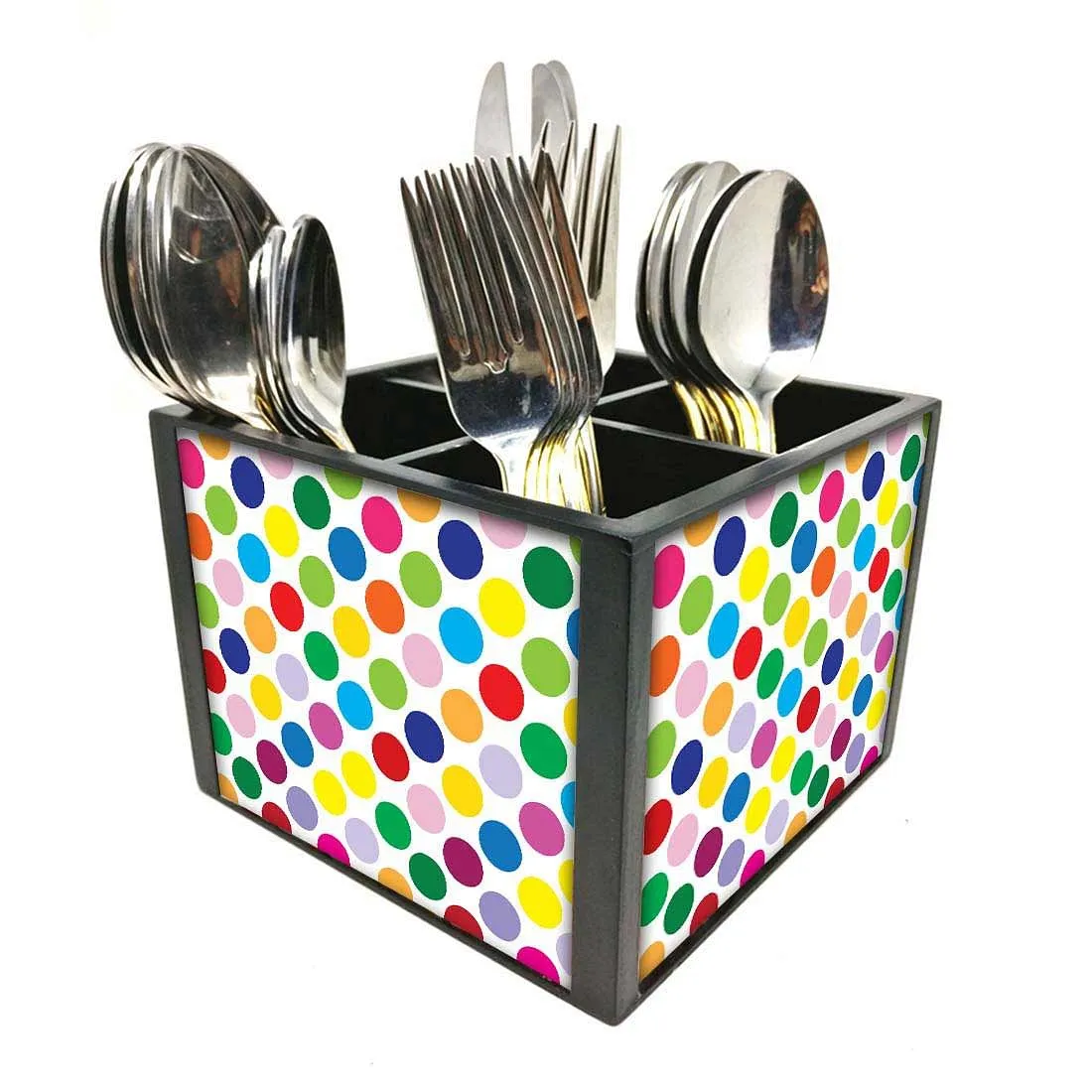 New Fork Knife&Spoon Holder - Colorful Dots