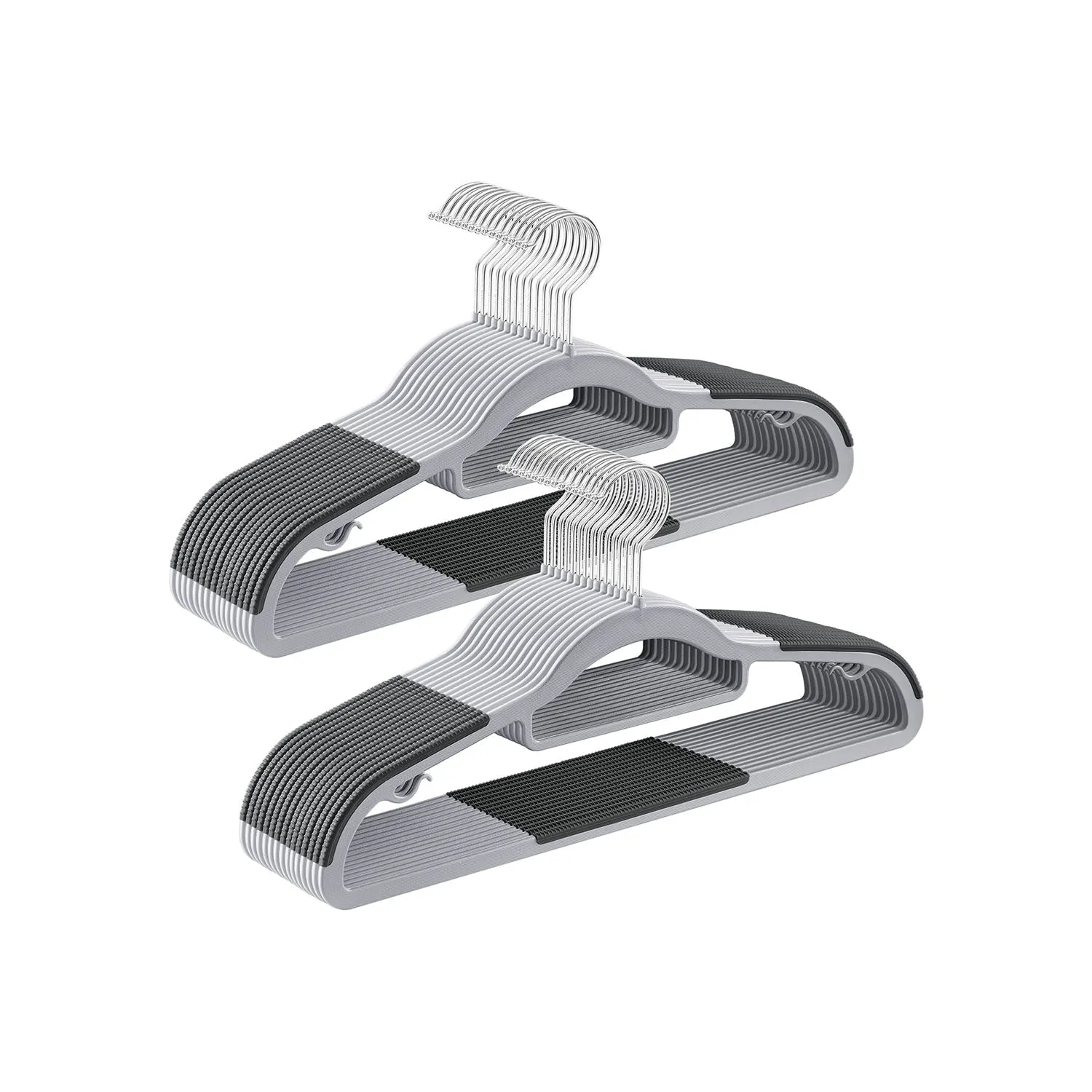 Non-Slip Coat Hangers with Swivel Hook