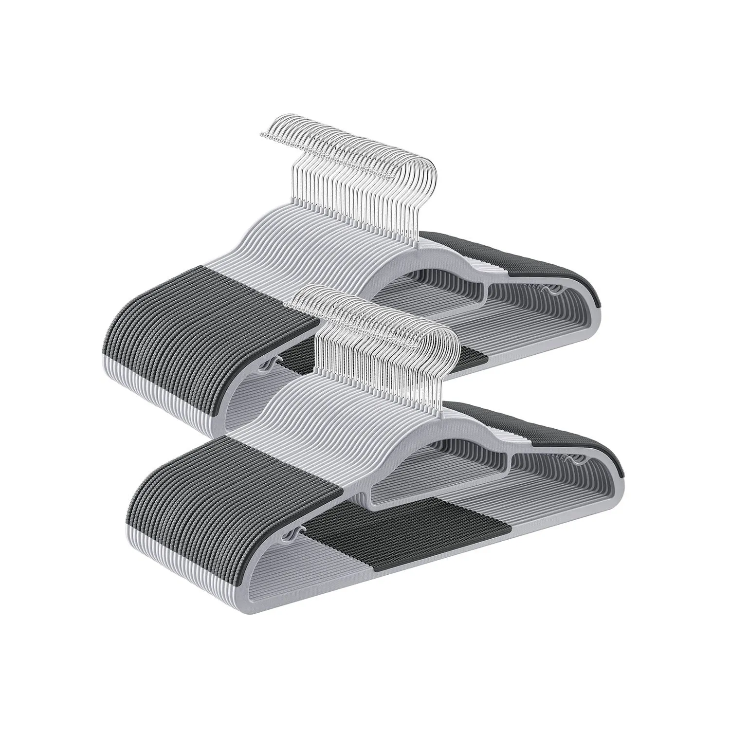 Non-Slip Coat Hangers with Swivel Hook