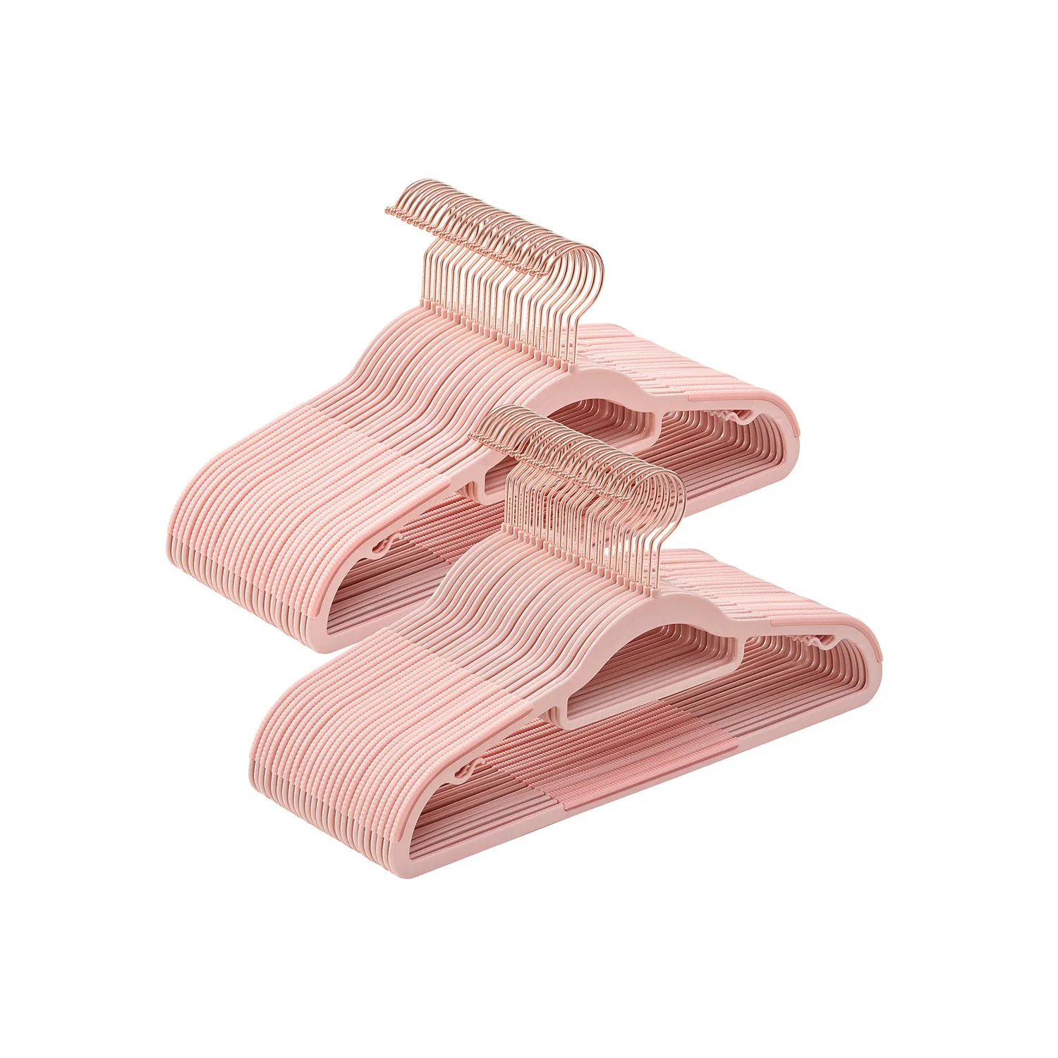 Non-Slip Coat Hangers with Swivel Hook