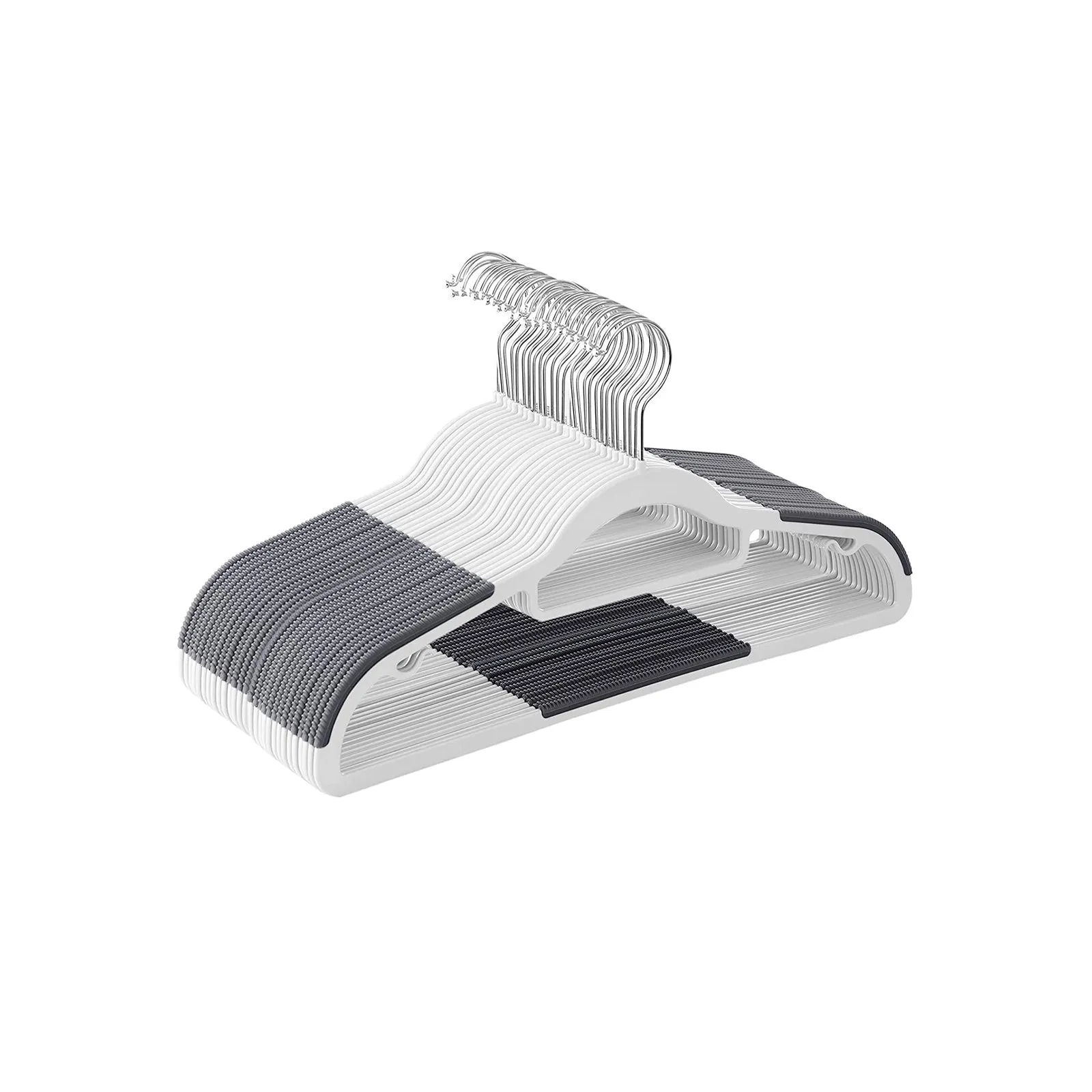 Non-Slip Coat Hangers with Swivel Hook