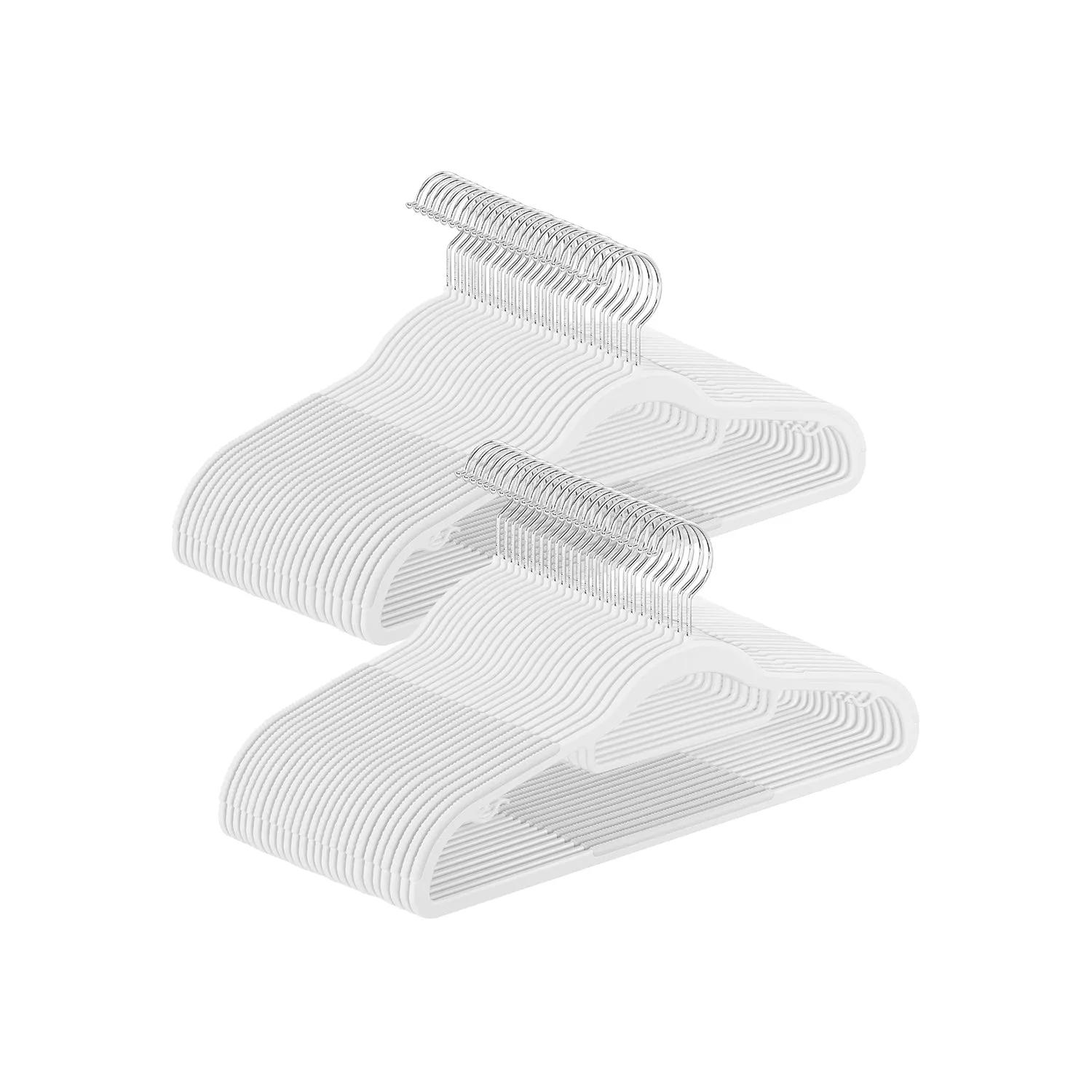 Non-Slip Coat Hangers with Swivel Hook