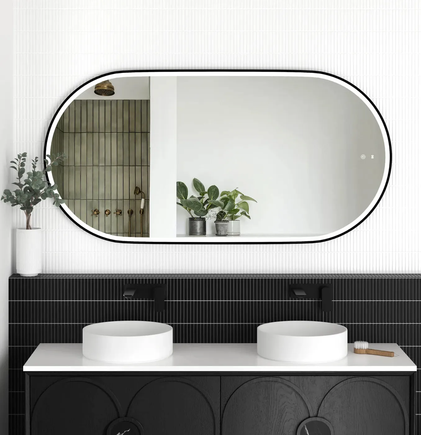 Otti Australia | 1500 Noosa Black Metal Frame Mirror