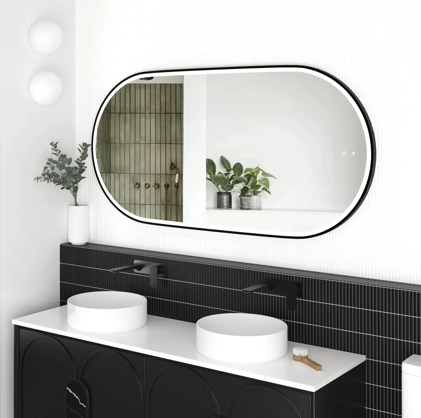 Otti Australia | 1500 Noosa Black Metal Frame Mirror