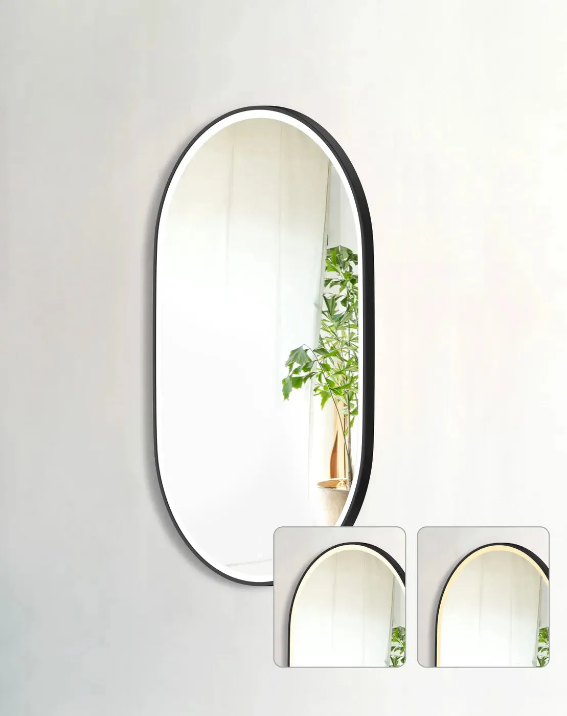Otti Australia |900x600 Noosa Black Metal Frame Mirror