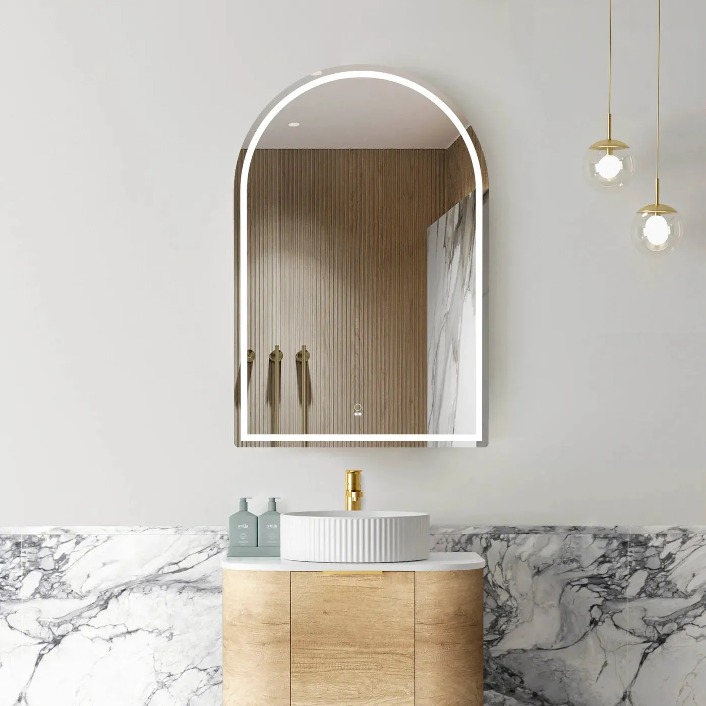 Otti Australia | Archie Natural Oak Led Shaving Cabinet