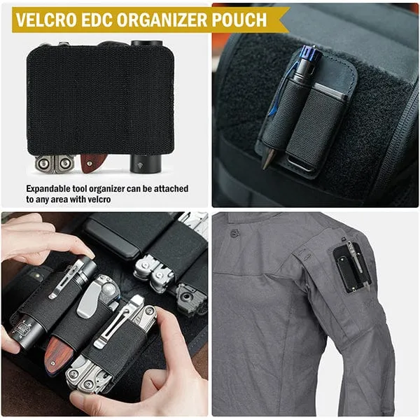 PL6 Tactical Modular Organizer Storage, EDC Elastic Organizer Holder
