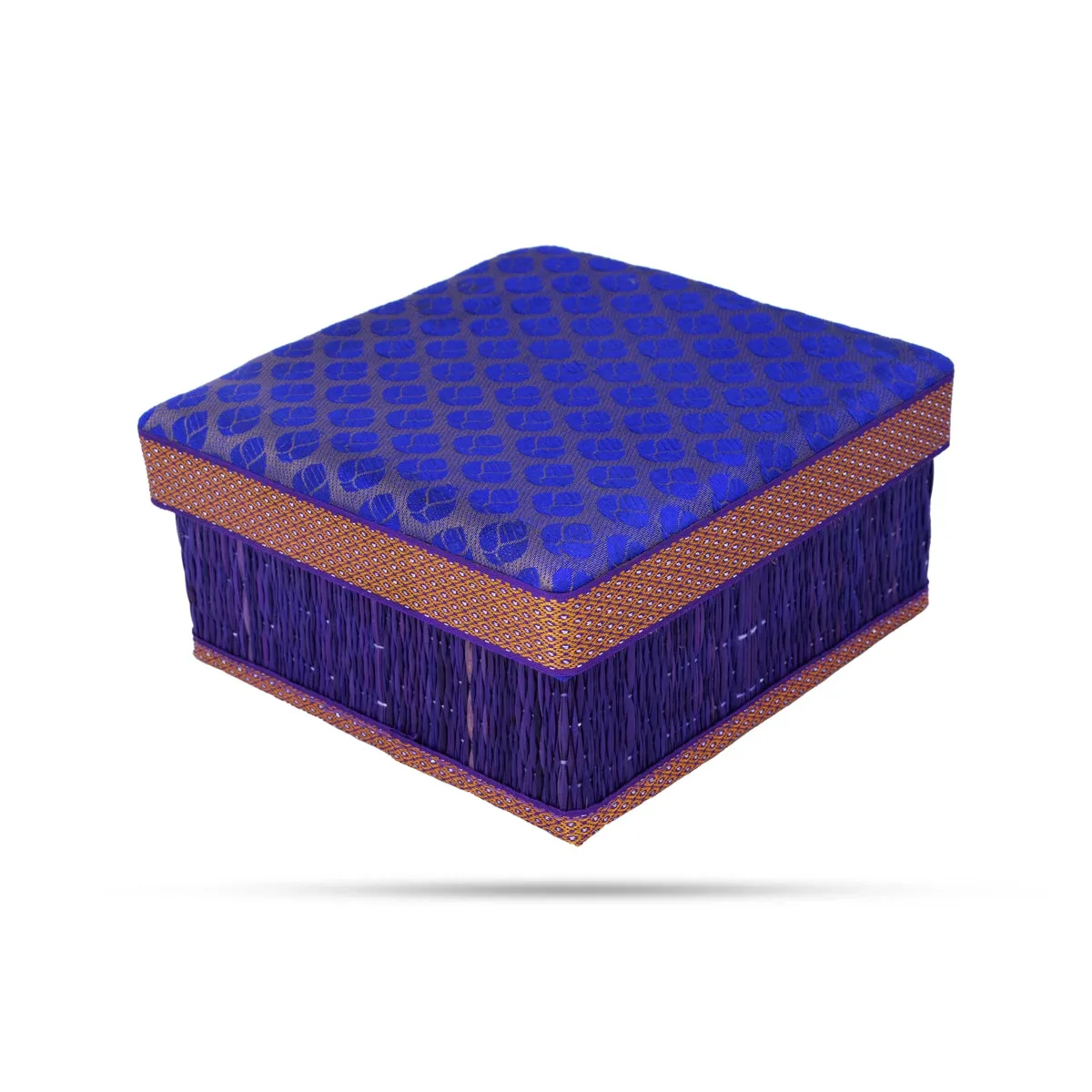 Pooja Box - 4 x 6 Inches | Korai Box with Lid/ Return Gift/ Square Shape Storage Box for Home