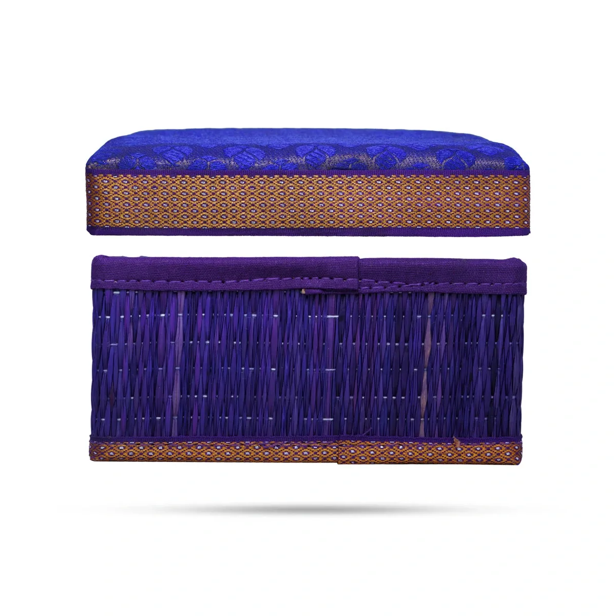 Pooja Box - 4 x 6 Inches | Korai Box with Lid/ Return Gift/ Square Shape Storage Box for Home