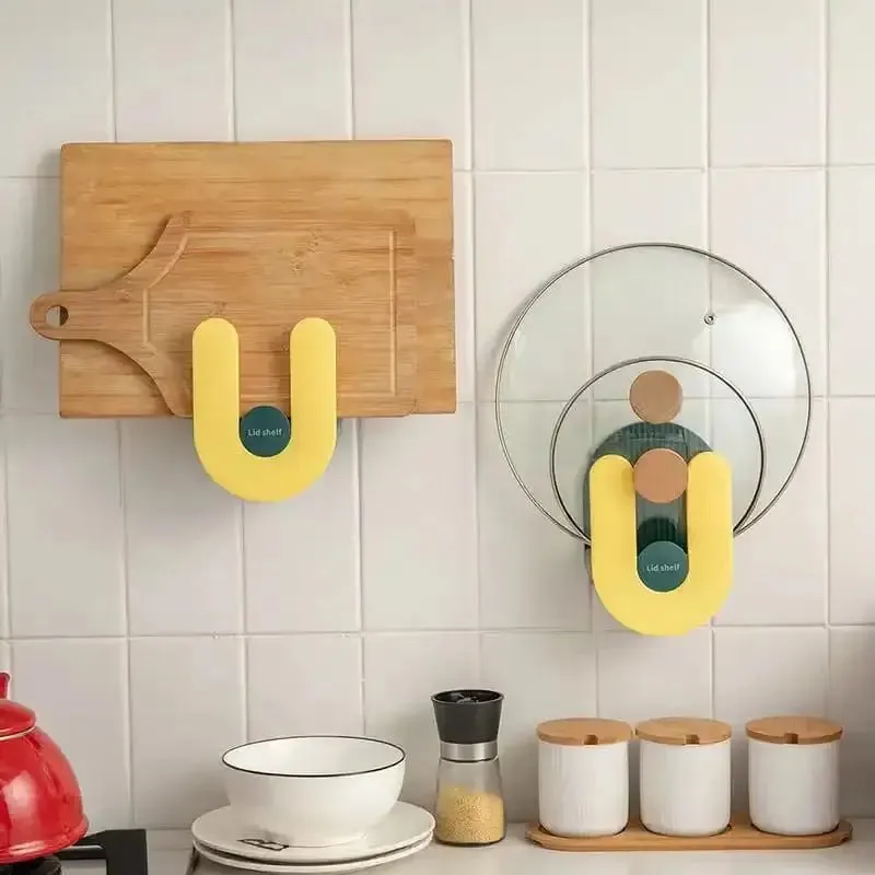 Pot Cover Rack & Chopping Board Holder