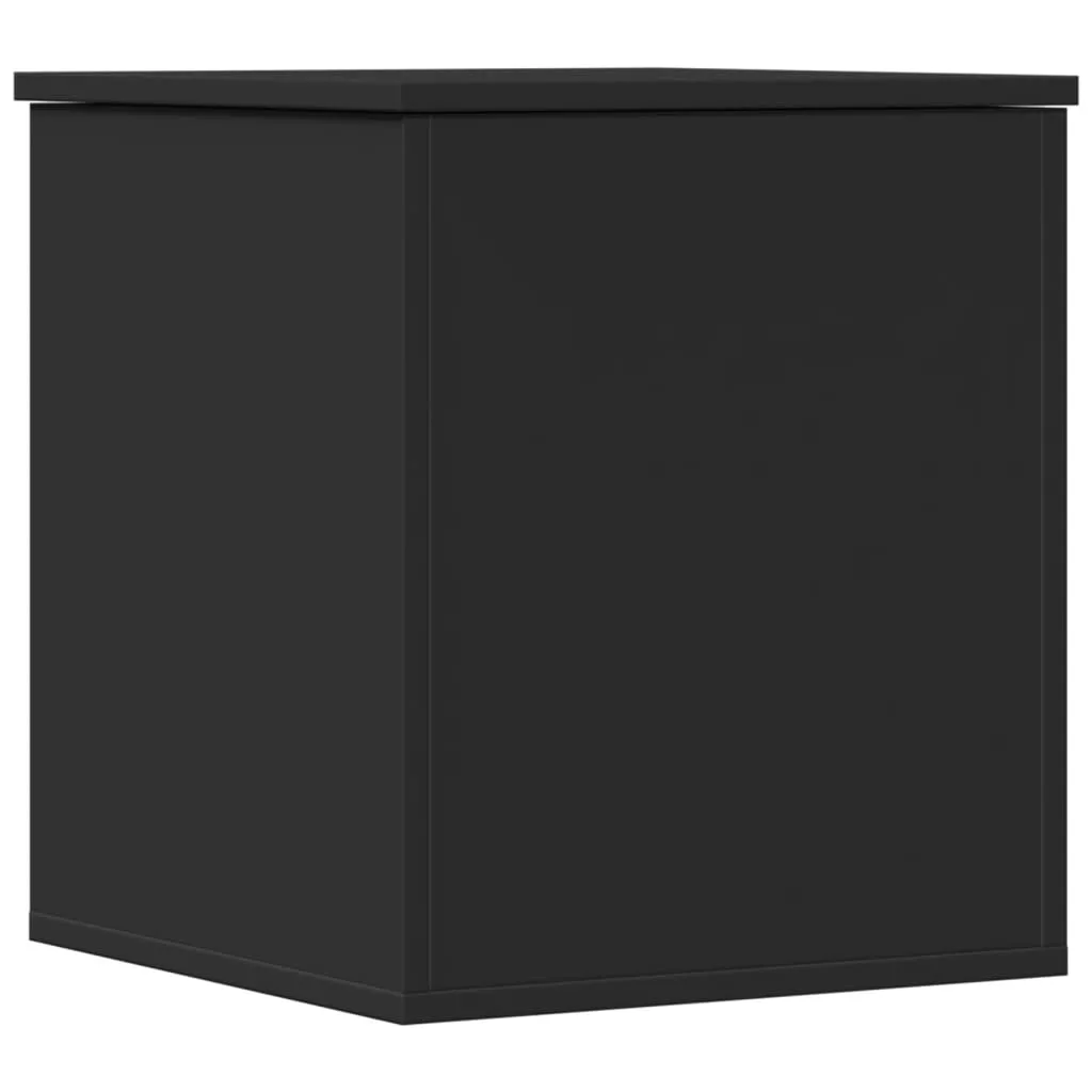 Storage Box Black 40x42x46 cm Engineered Wood