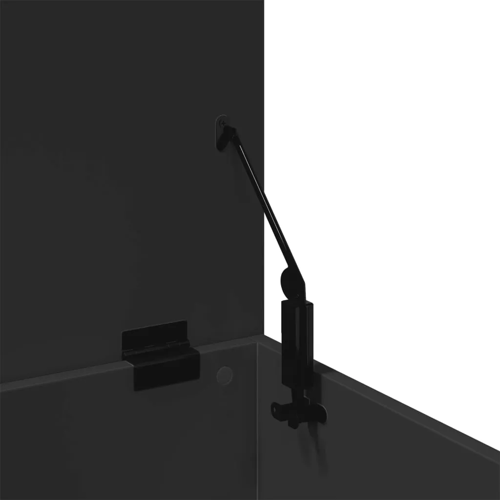 Storage Box Black 40x42x46 cm Engineered Wood