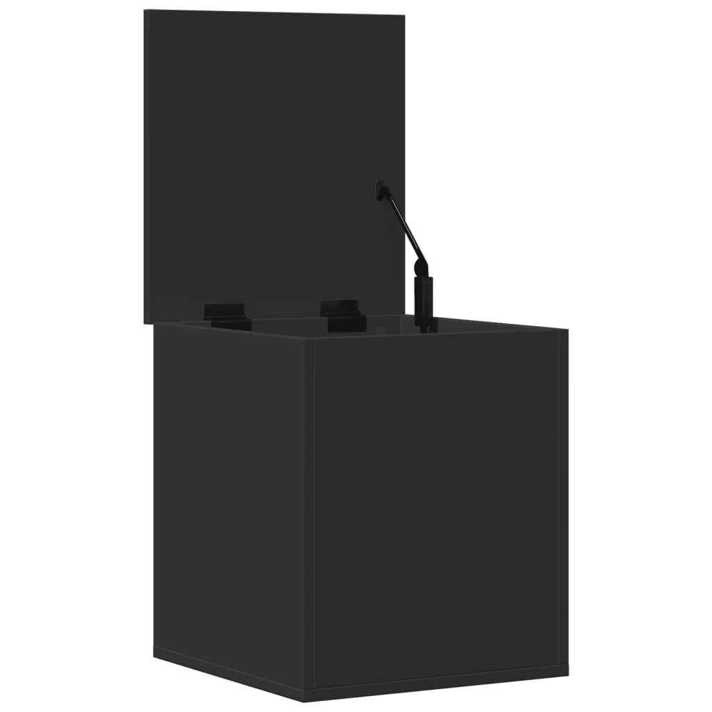 Storage Box Black 40x42x46 cm Engineered Wood
