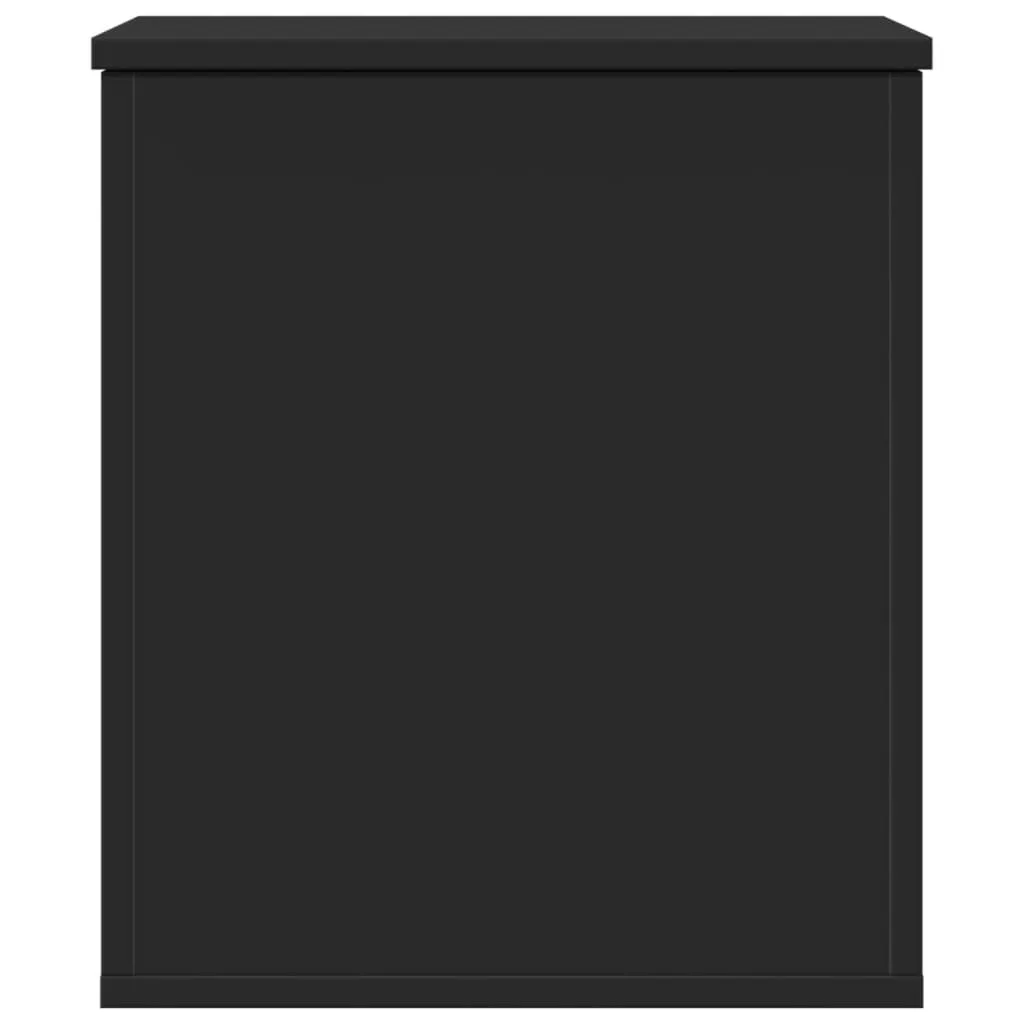 Storage Box Black 40x42x46 cm Engineered Wood