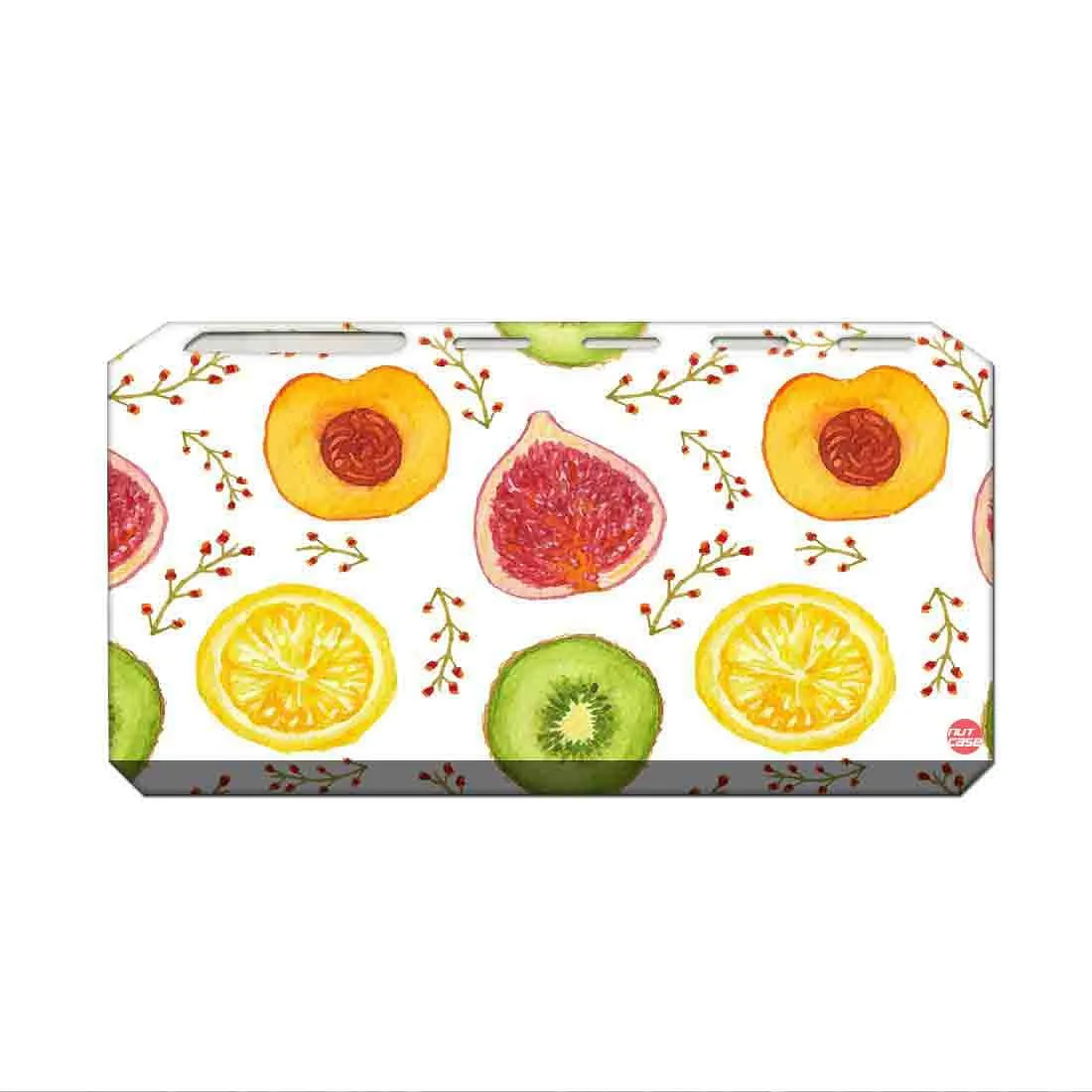 Toothbrush Holder Metal Bathroom Organizer - Fruits