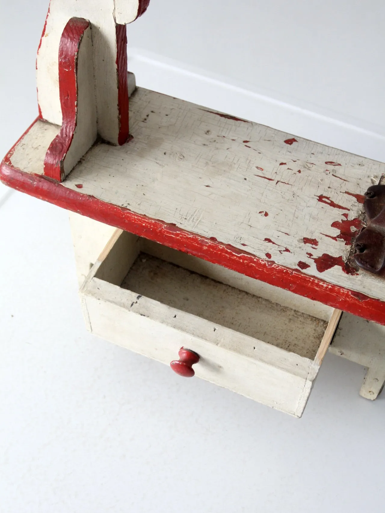 vintage cobbler's shoe stand station