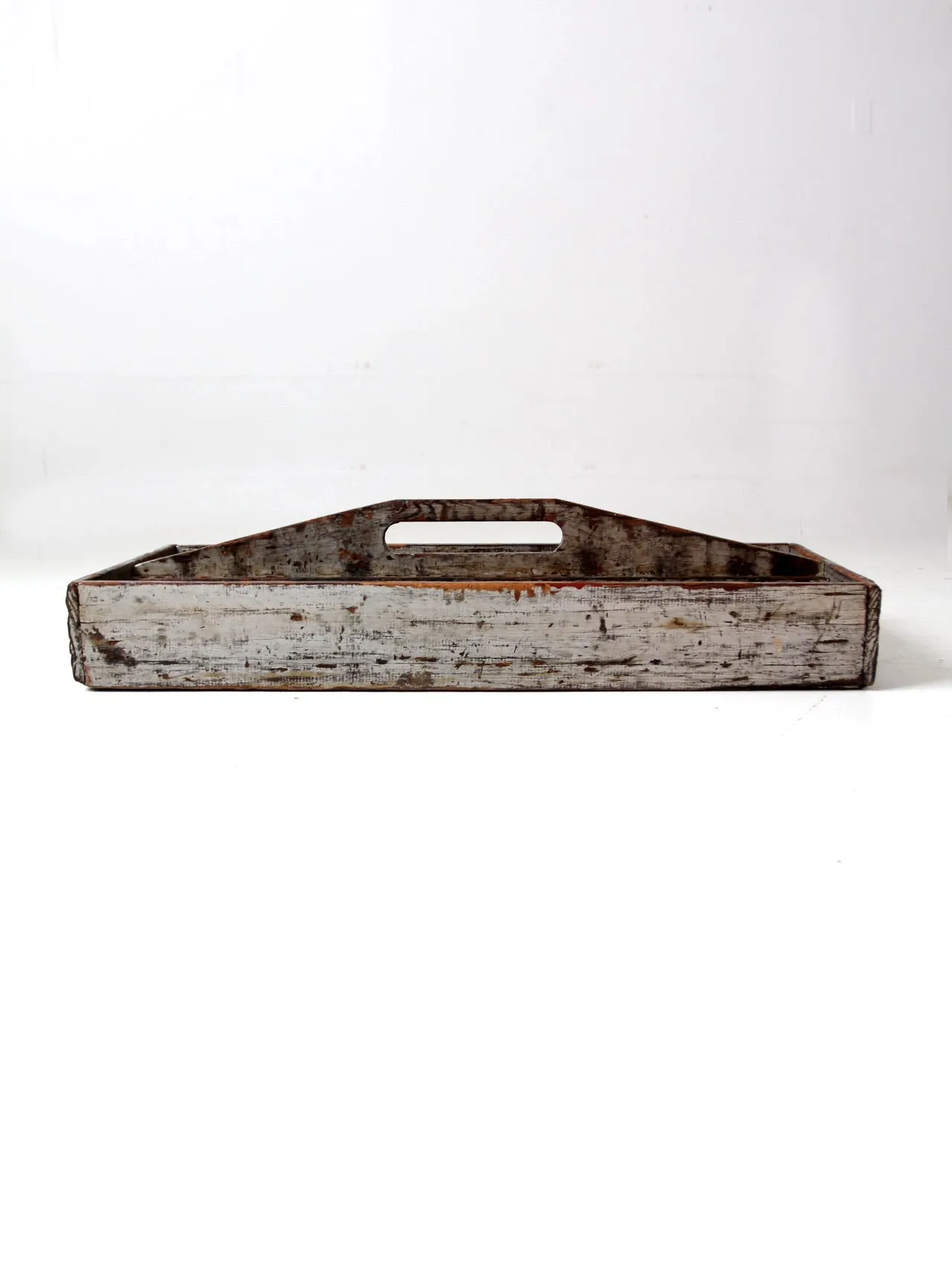 vintage wooden tool box trug