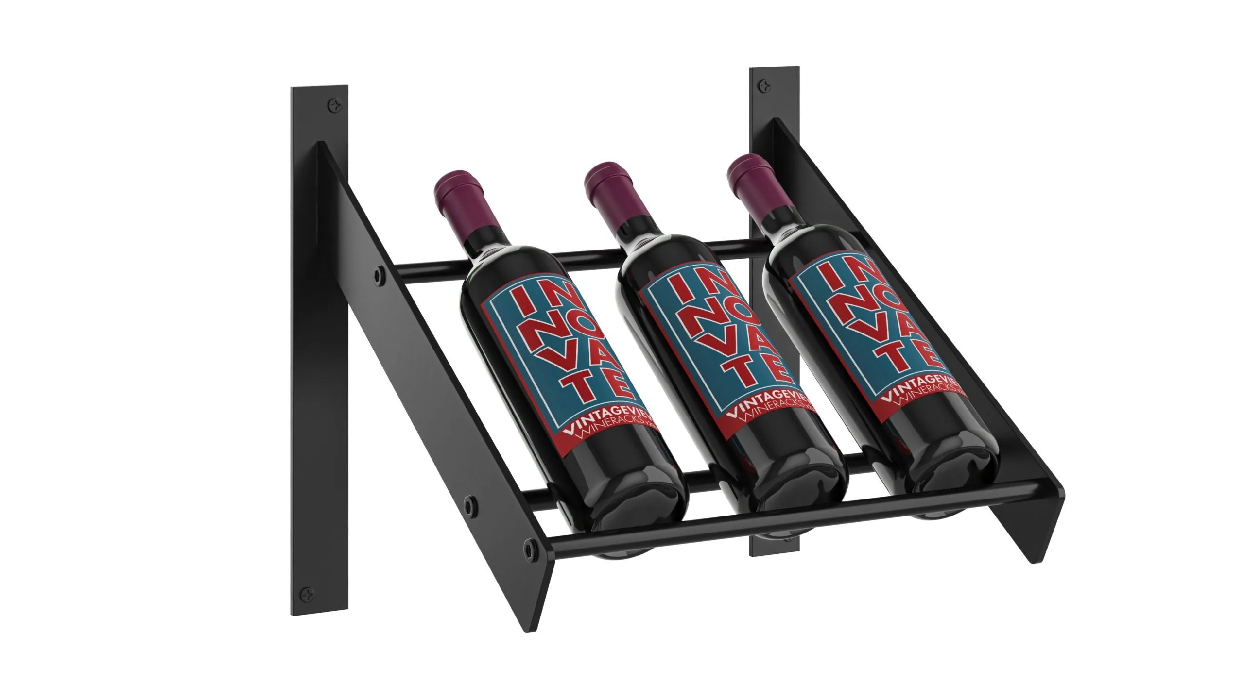 VintageView Evolution Wine Wall Presentation Row Wine Rack (3-9 bottles)