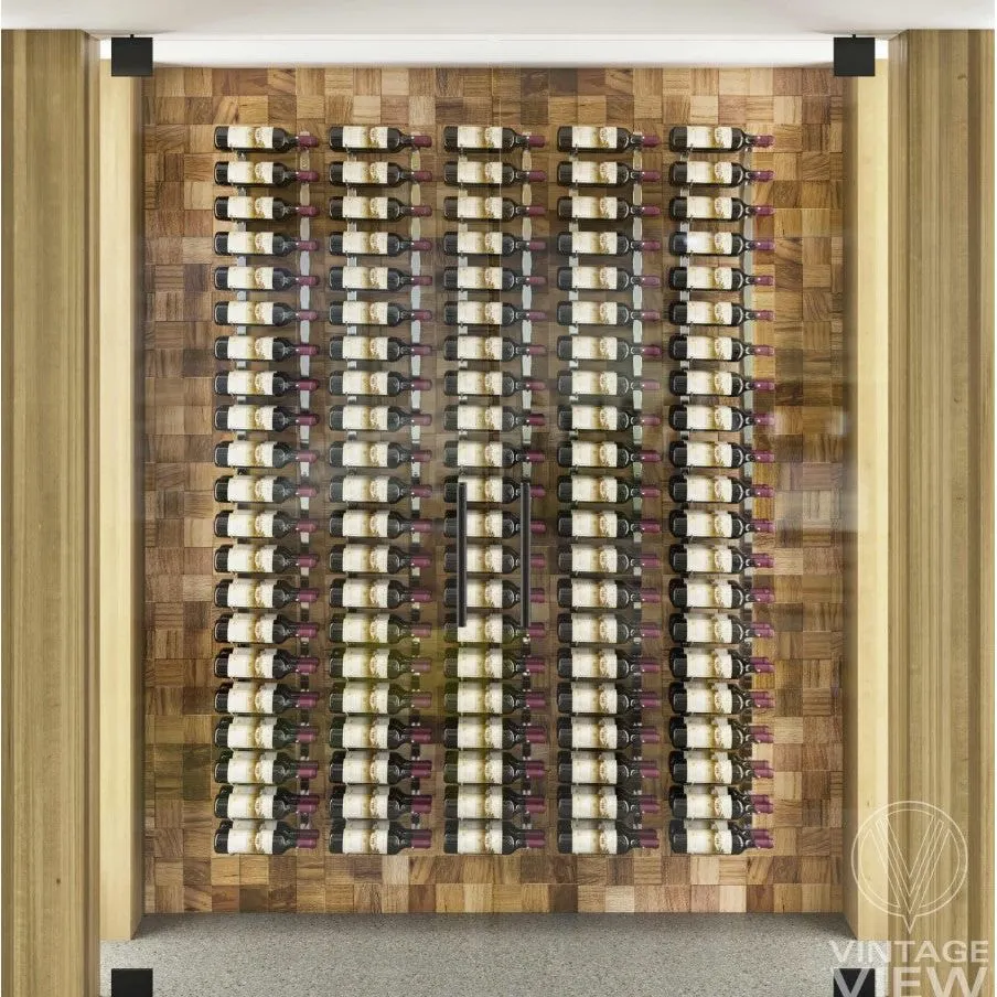 VintageView - W Series 8 – 2440mm Wall Mounted Metal Wine Rack Combo Kit (24-72 bottles)