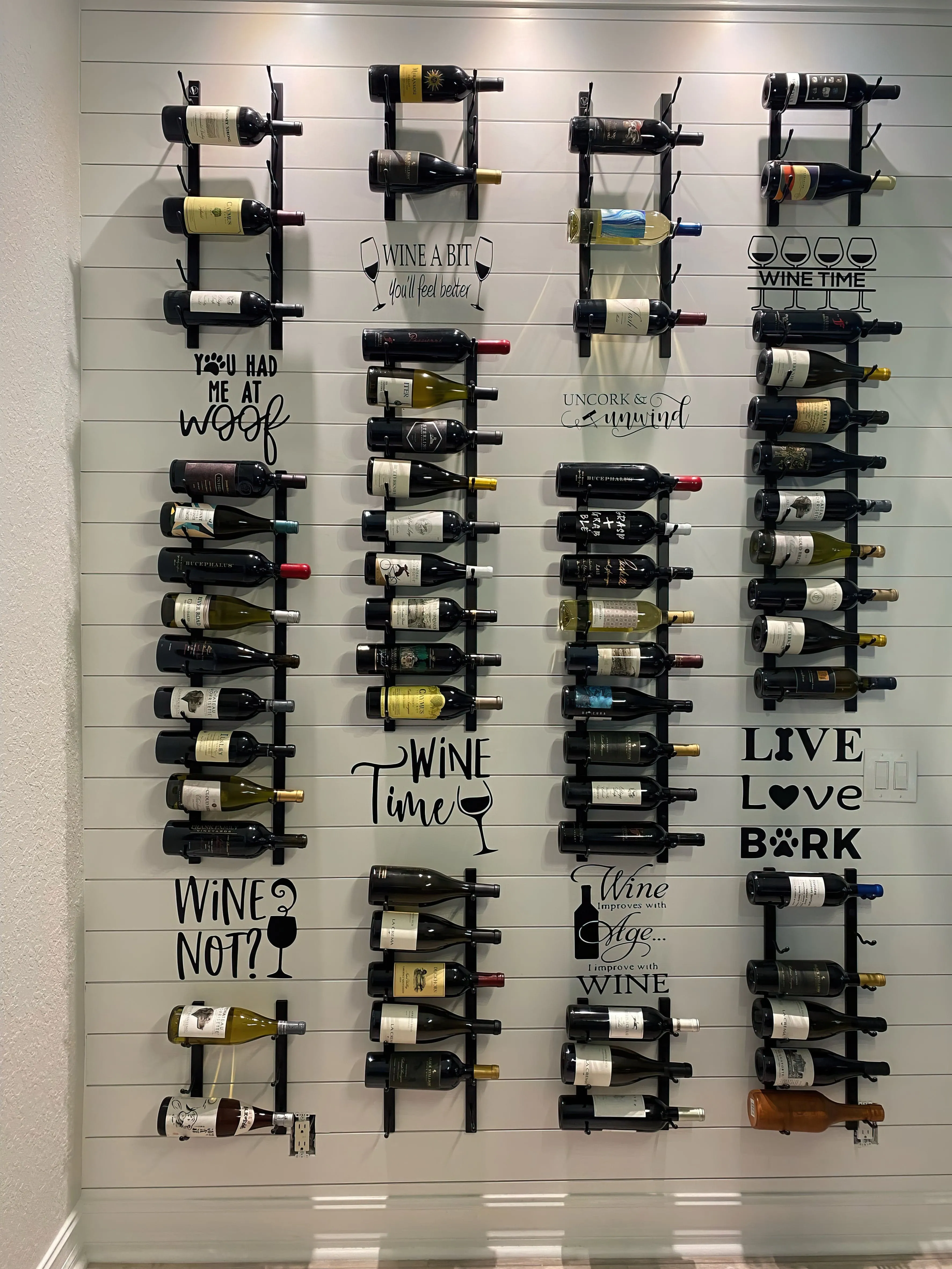 W Series 2ft Wall Mounted Wine Rack (12 bottles - Double Depth)