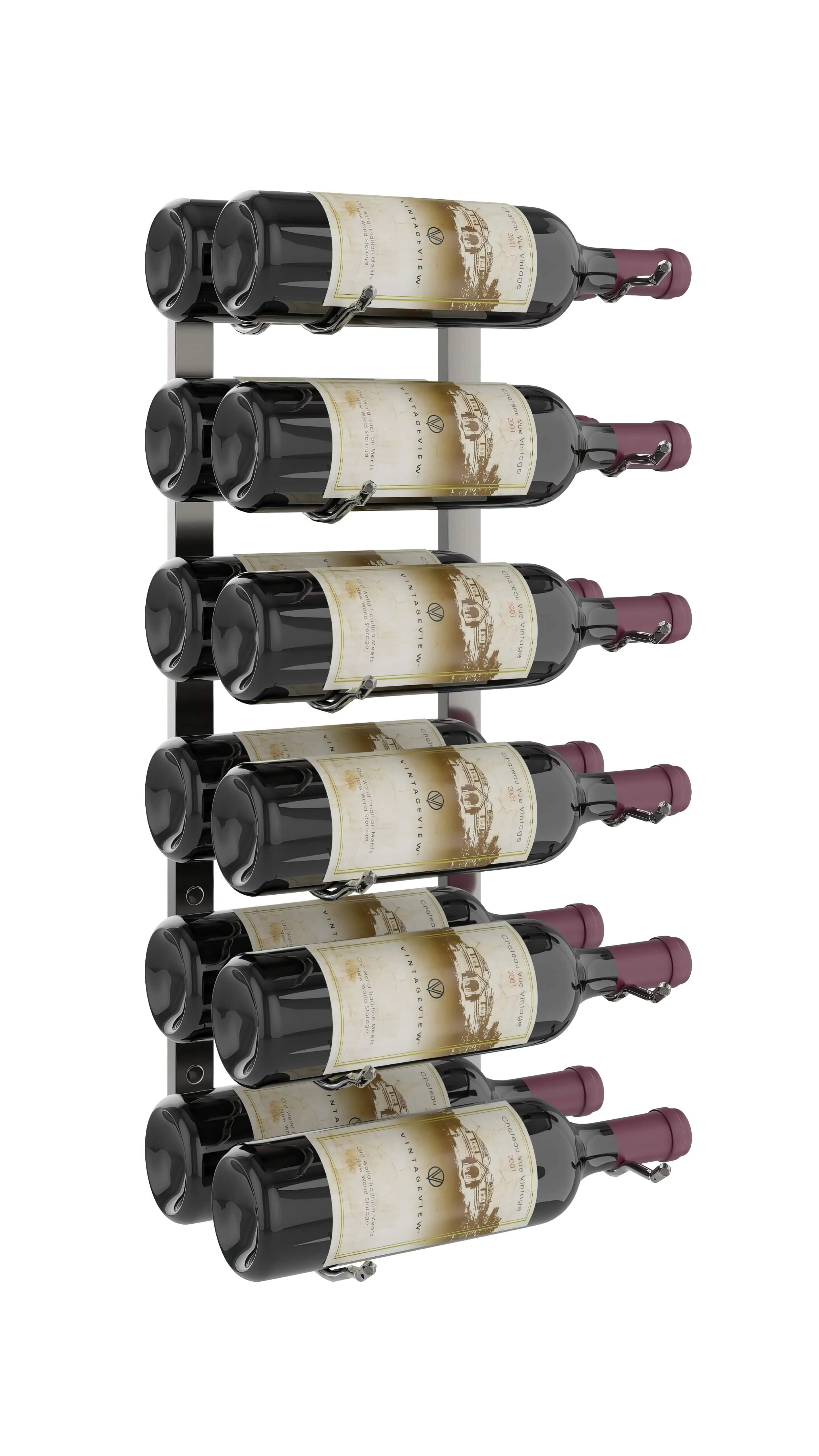 W Series 2ft Wall Mounted Wine Rack (12 bottles - Double Depth)