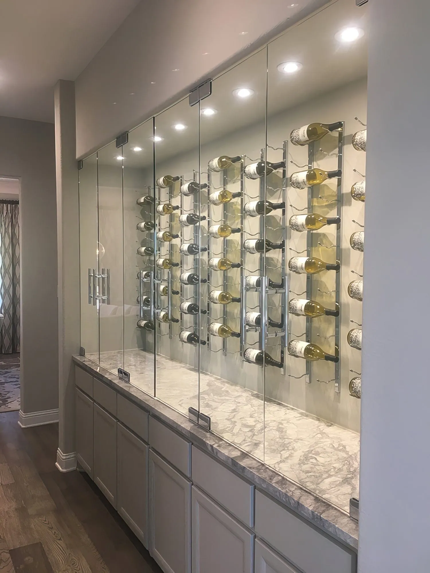 W Series 3ft Wall Mounted Wine Rack (9 bottles - Single Depth)