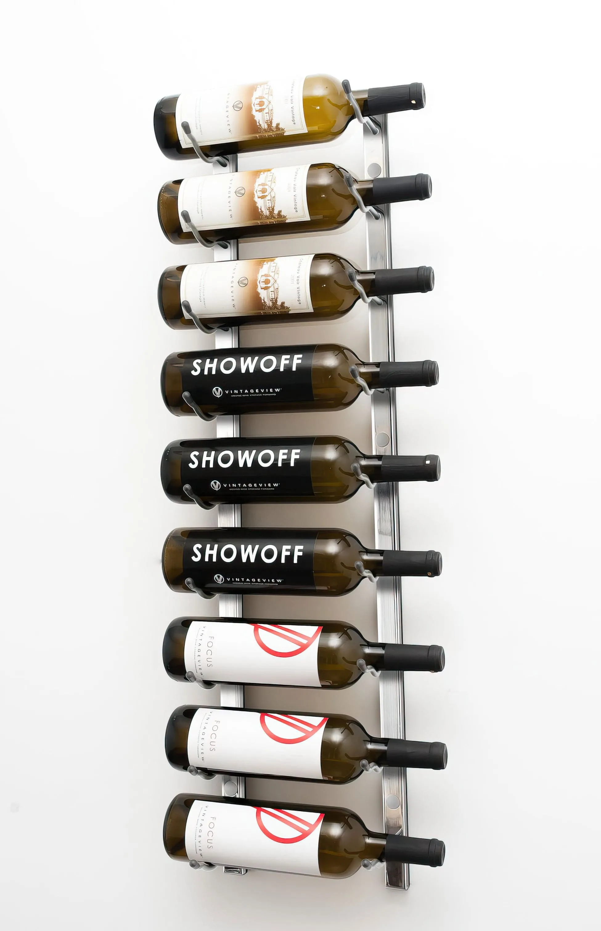 W Series 3ft Wall Mounted Wine Rack (9 bottles - Single Depth)
