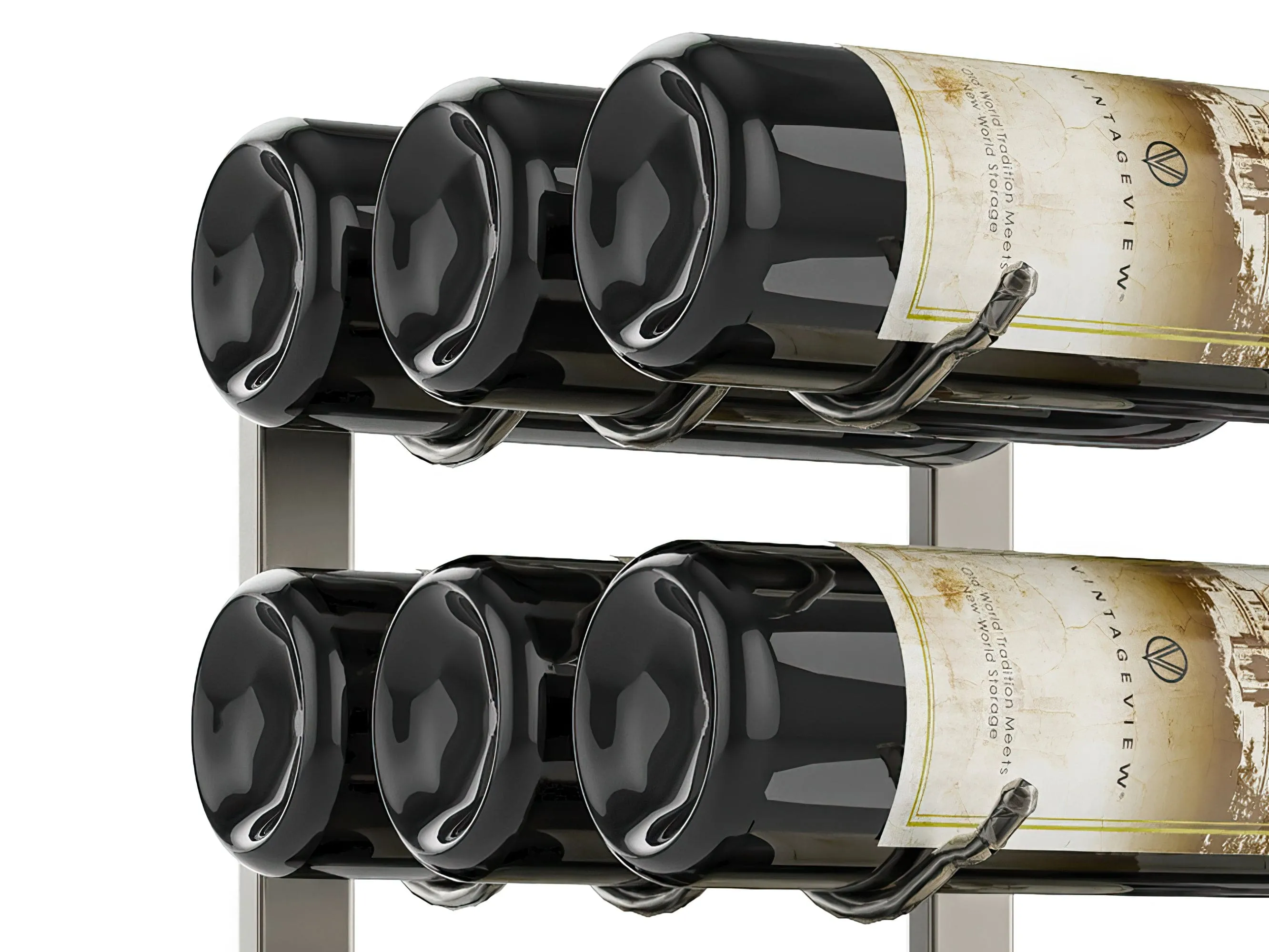 W Series 4ft Wall Mounted Wine Rack (36 bottles - Triple Depth)