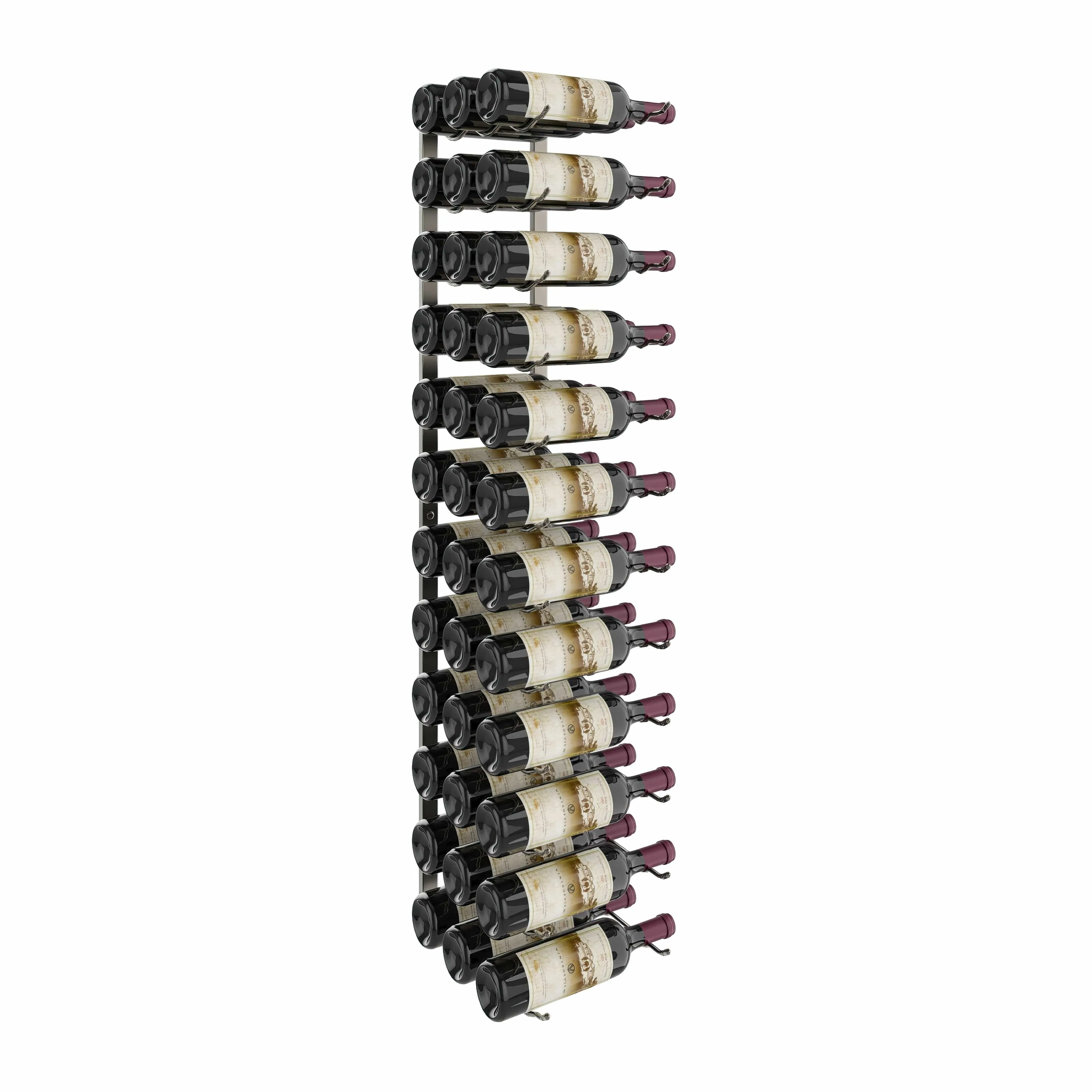 W Series 4ft Wall Mounted Wine Rack (36 bottles - Triple Depth)