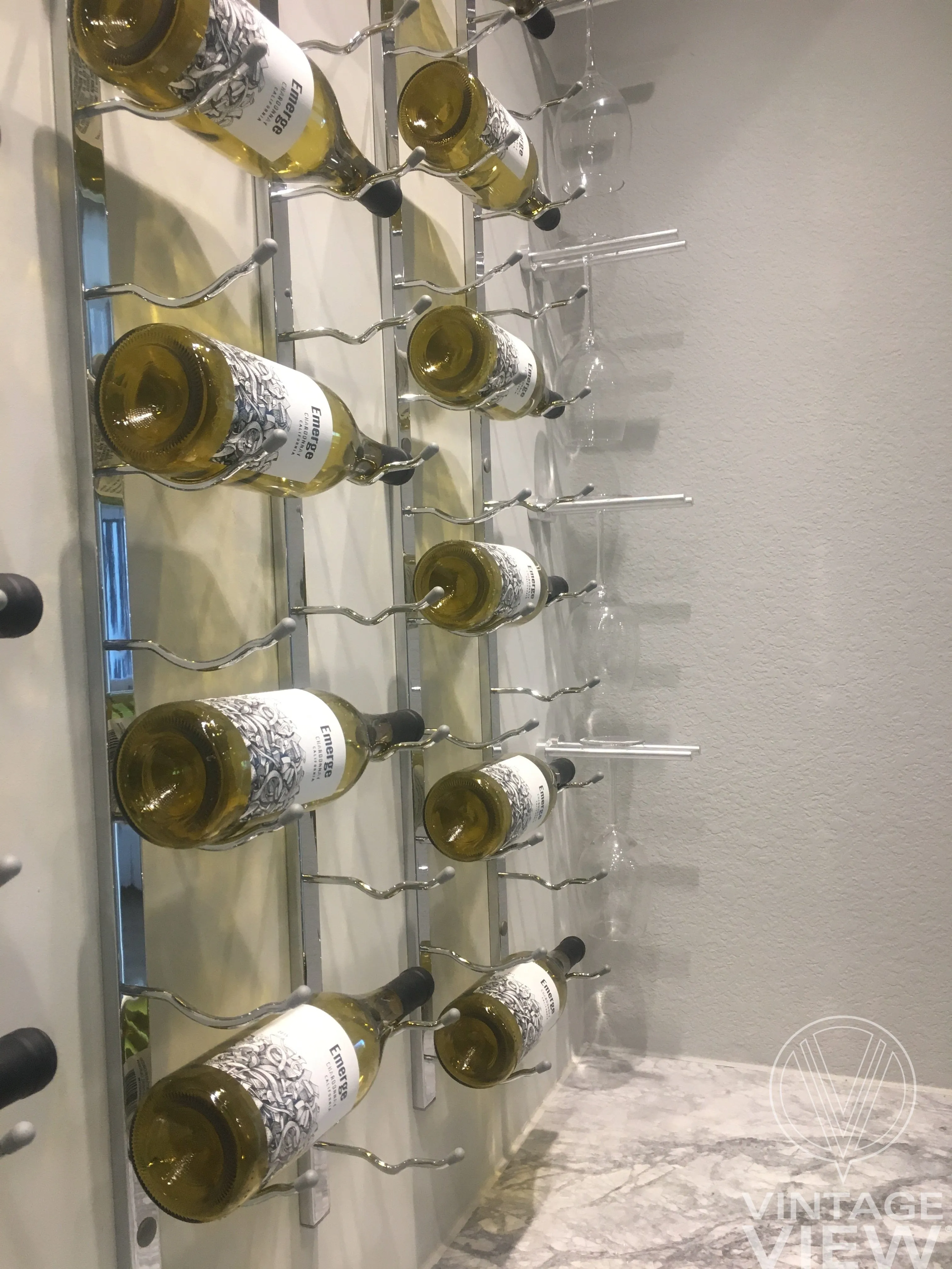 W Series 4ft Wall Mounted Wine Rack (36 bottles - Triple Depth)