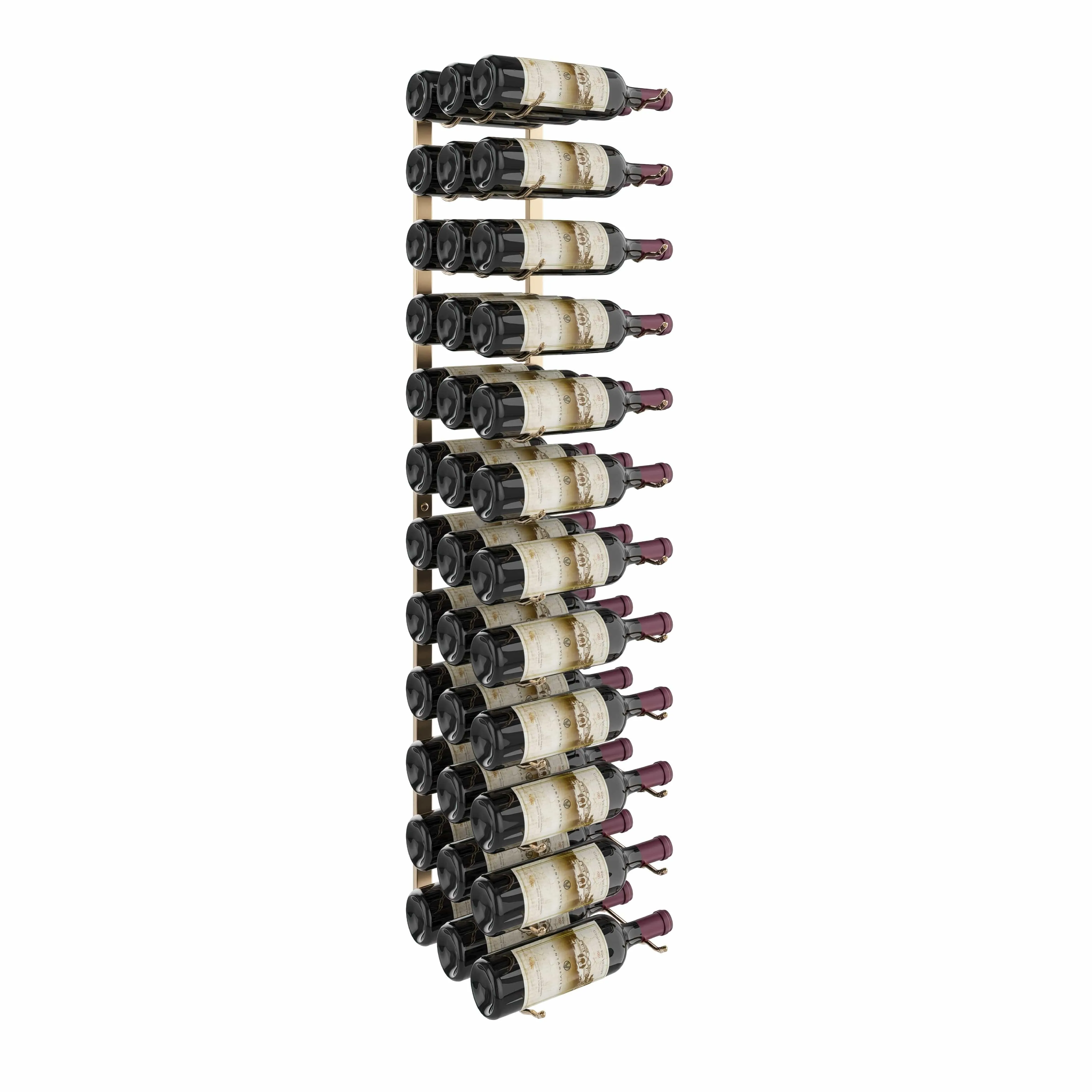 W Series 4ft Wall Mounted Wine Rack (36 bottles - Triple Depth)