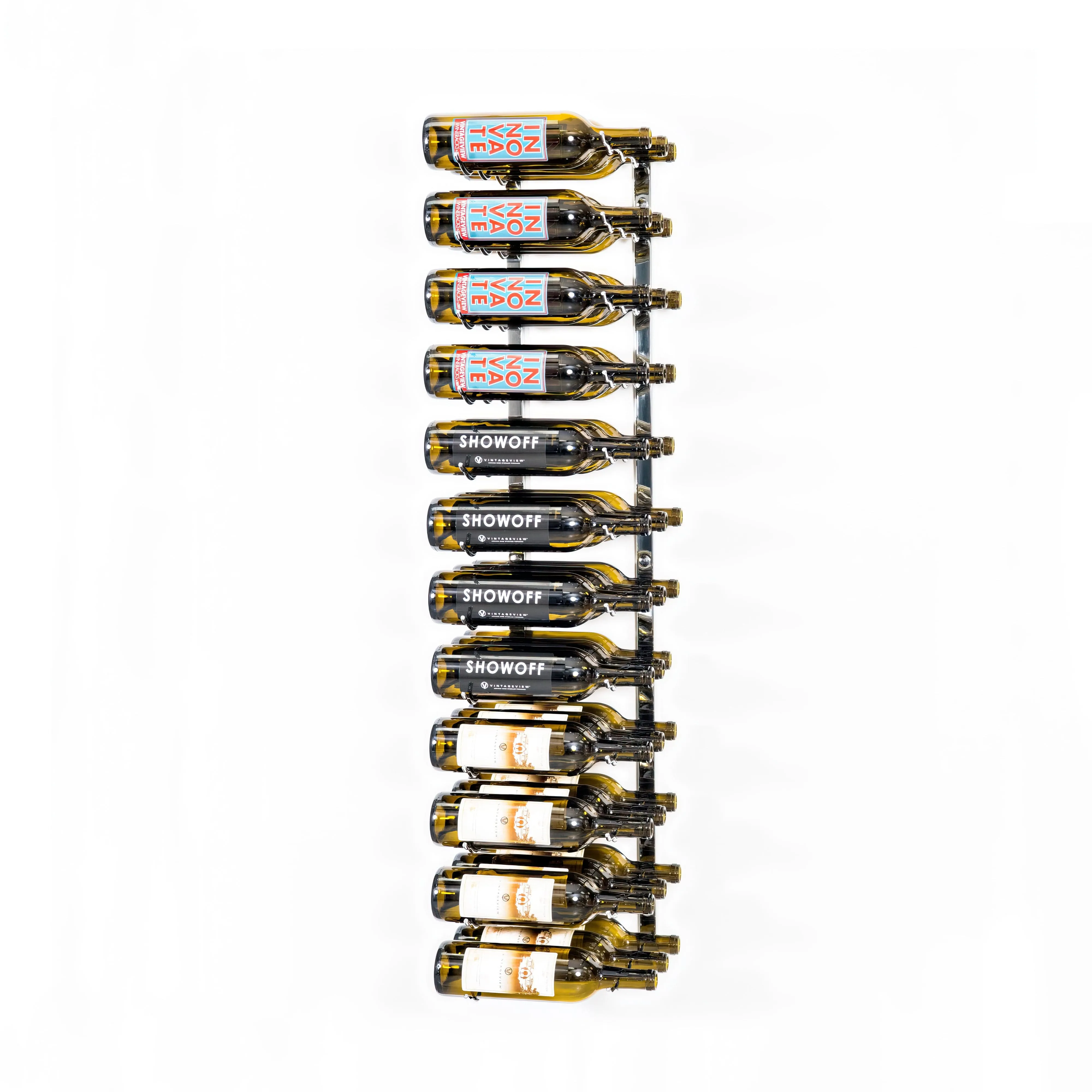 W Series 4ft Wall Mounted Wine Rack (36 bottles - Triple Depth)