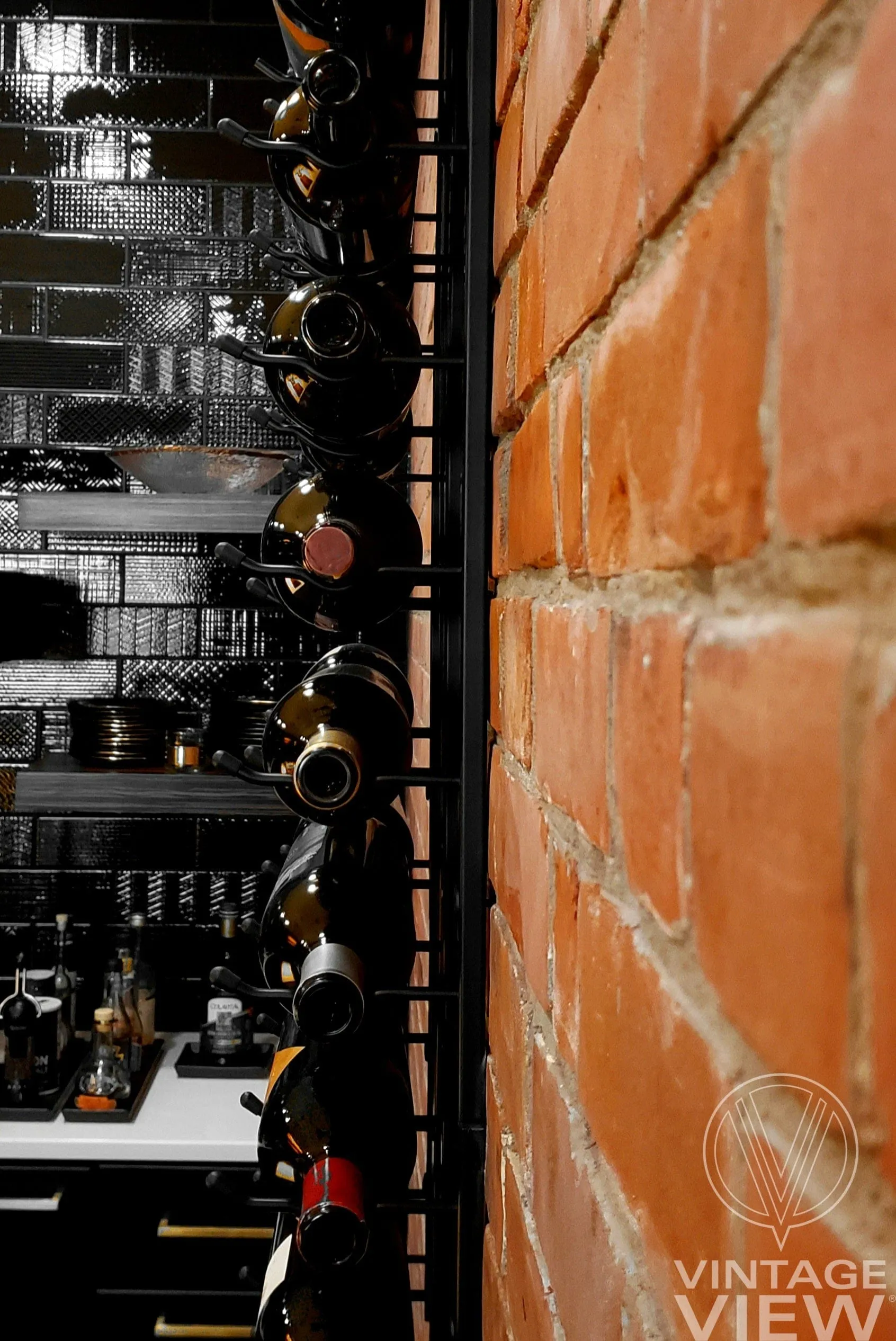 W Series 5ft Wall Mounted Wine Rack (30 bottles - Double Depth)