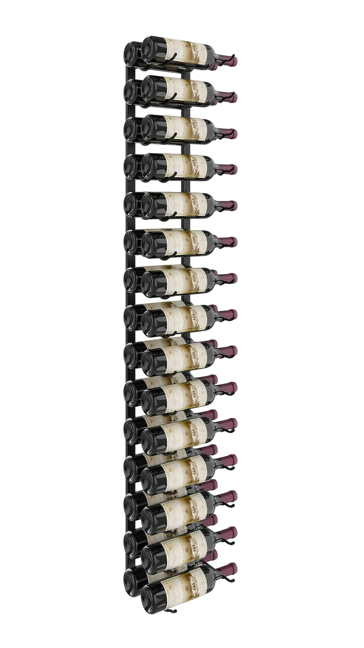 W Series 5ft Wall Mounted Wine Rack (30 bottles - Double Depth)
