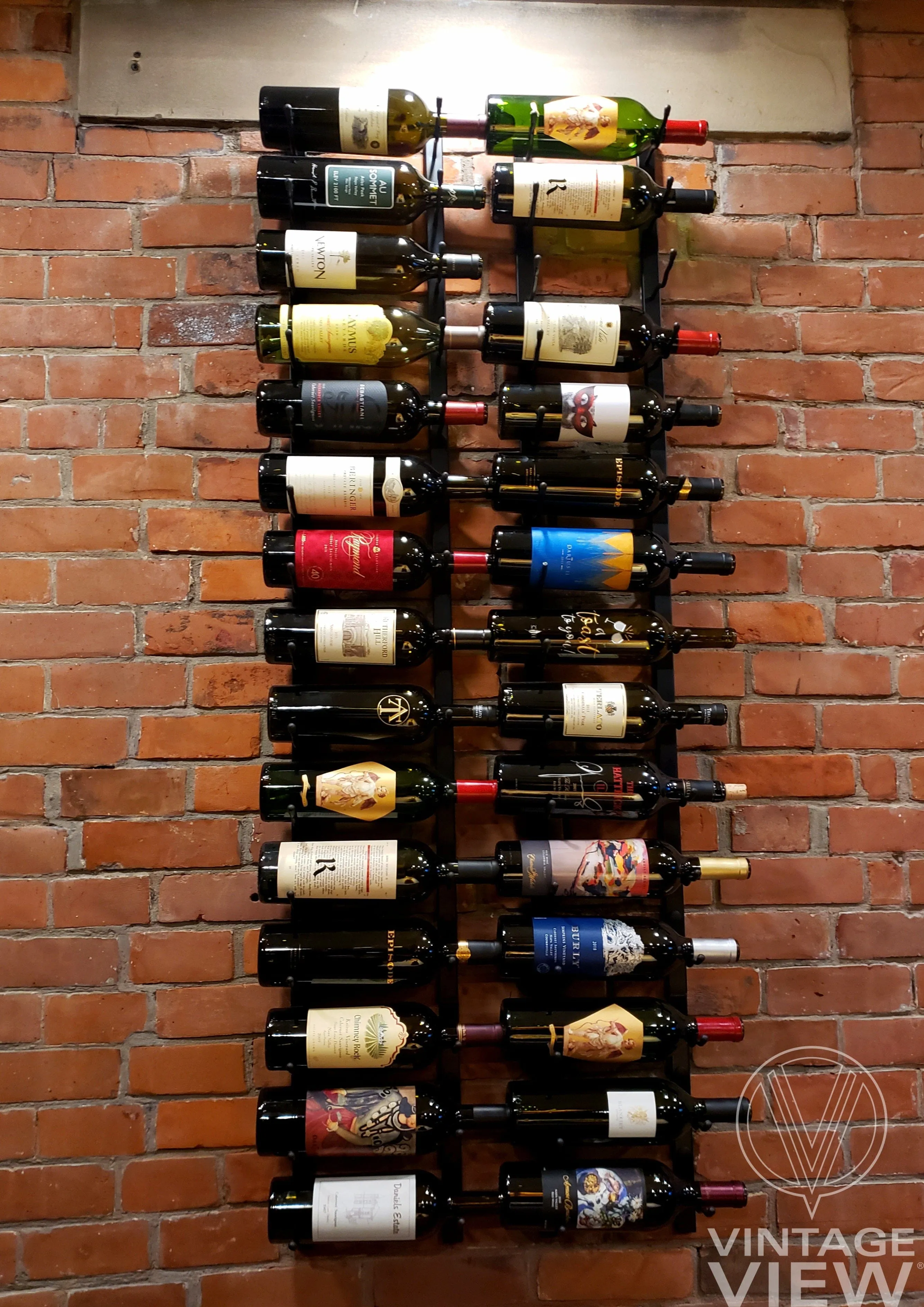 W Series 5ft Wall Mounted Wine Rack (30 bottles - Double Depth)