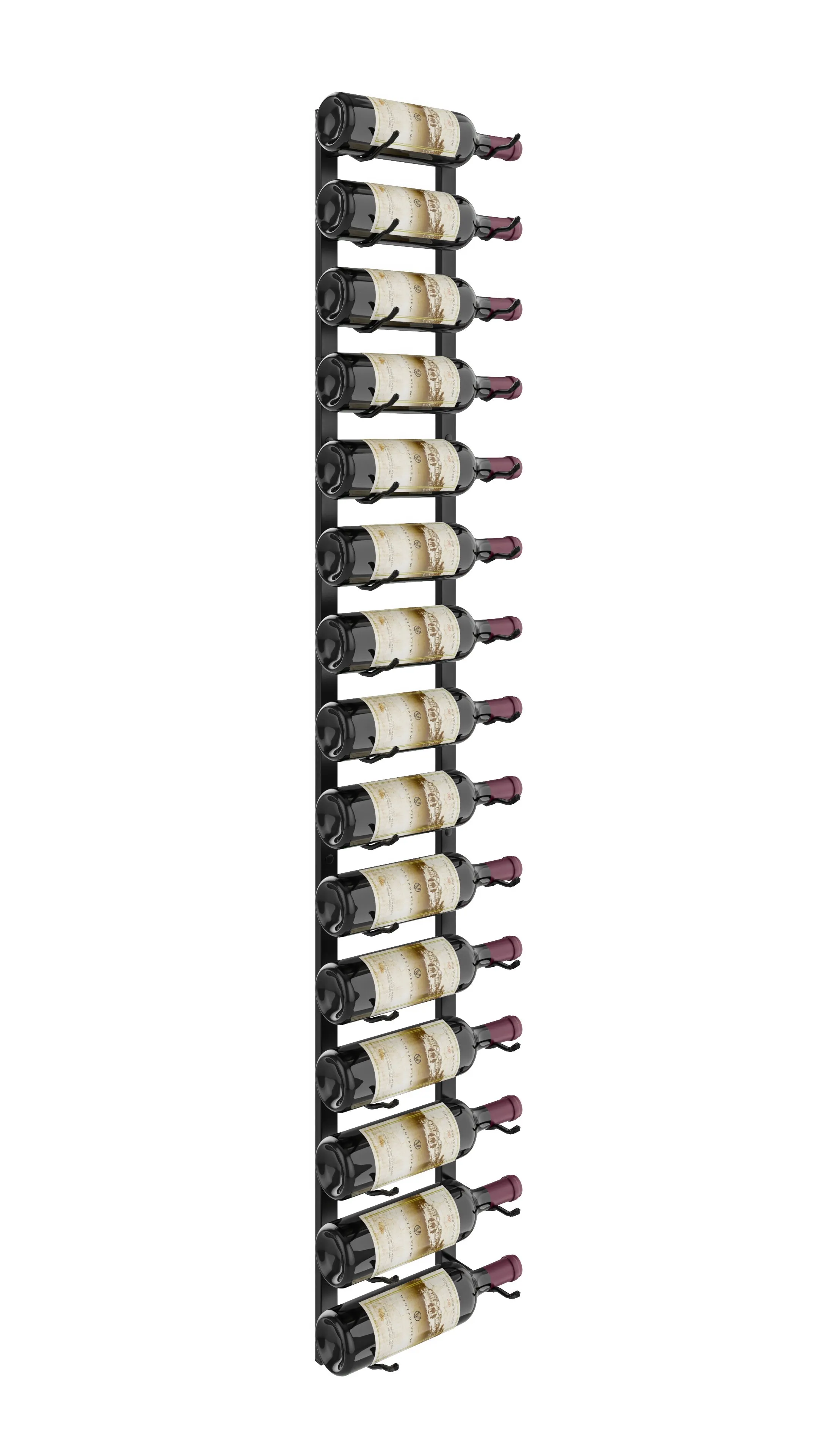 W Series Wine Rack 5 (wall mounted metal wine rack kit)