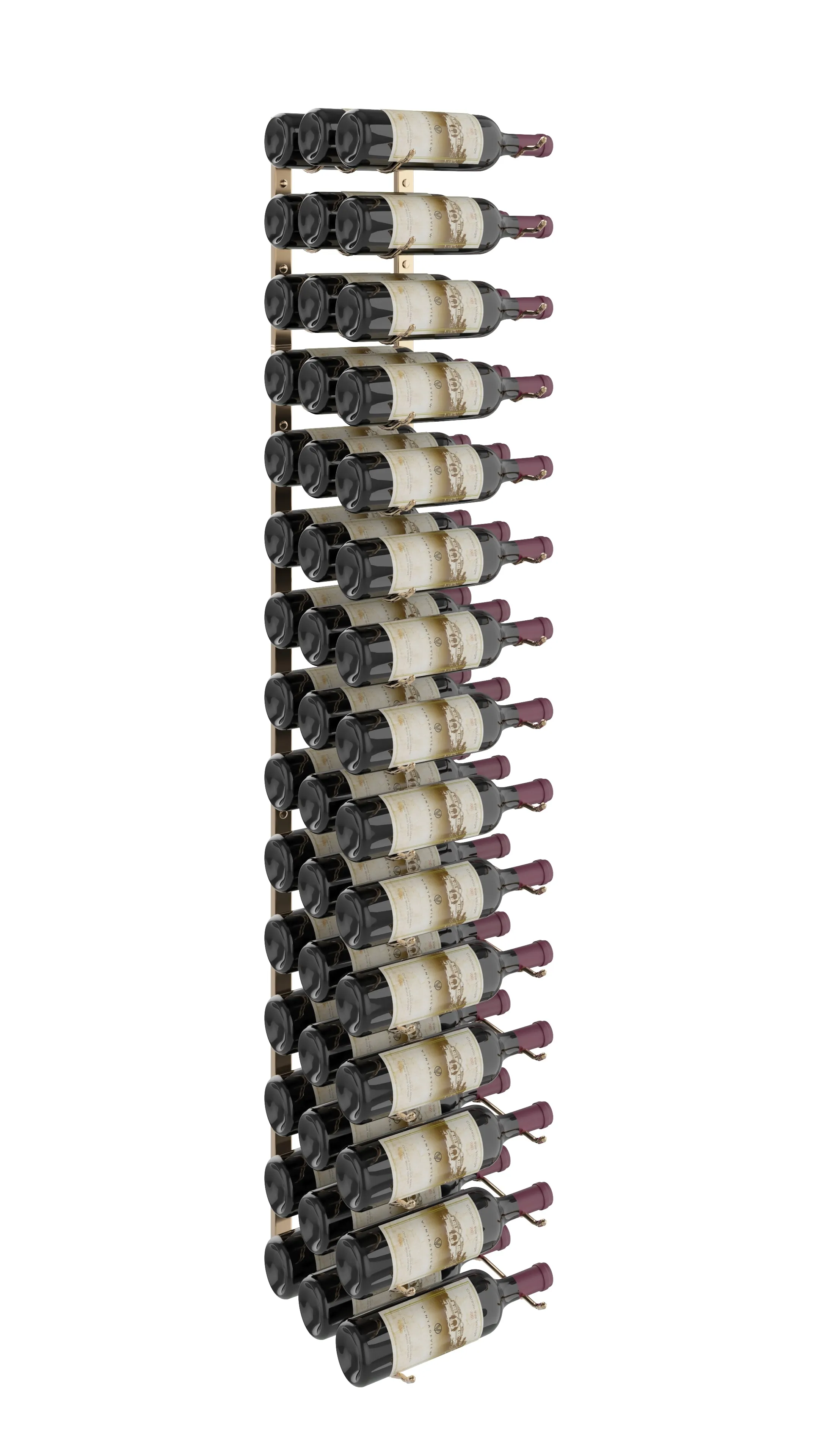 W Series Wine Rack 5 (wall mounted metal wine rack kit)