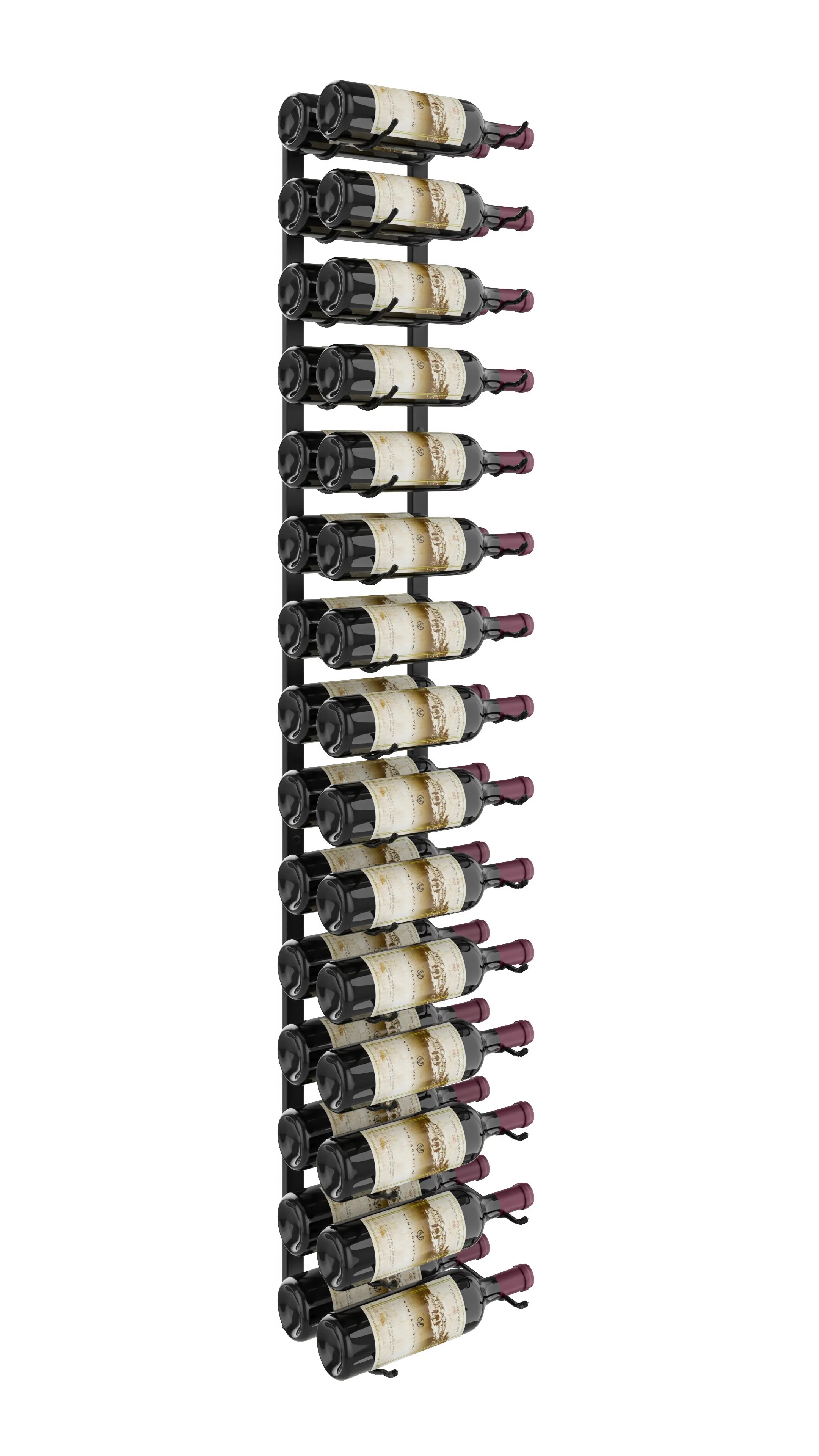 W Series Wine Rack 5 (wall mounted metal wine rack kit)