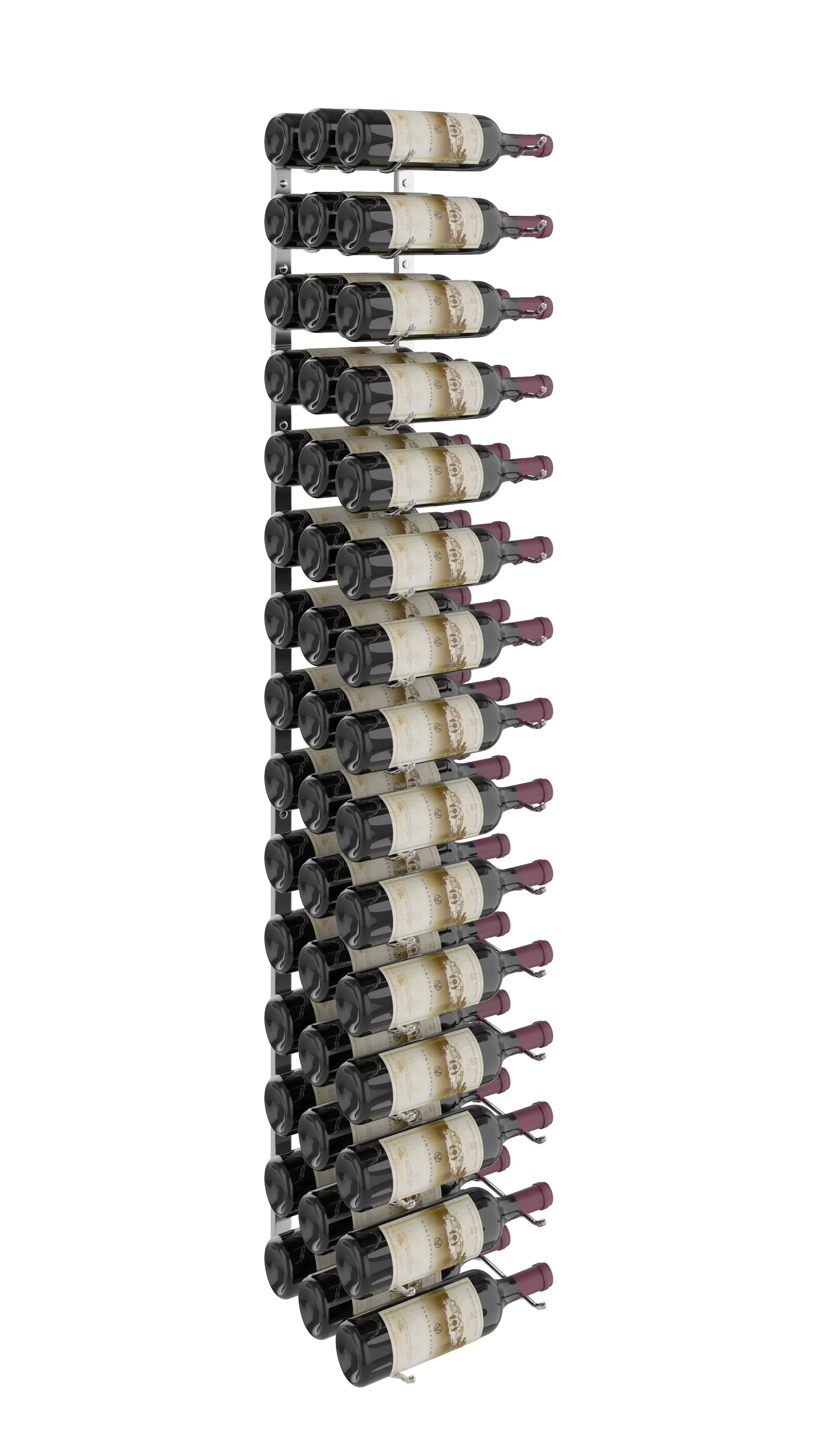 W Series Wine Rack 5 (wall mounted metal wine rack kit)