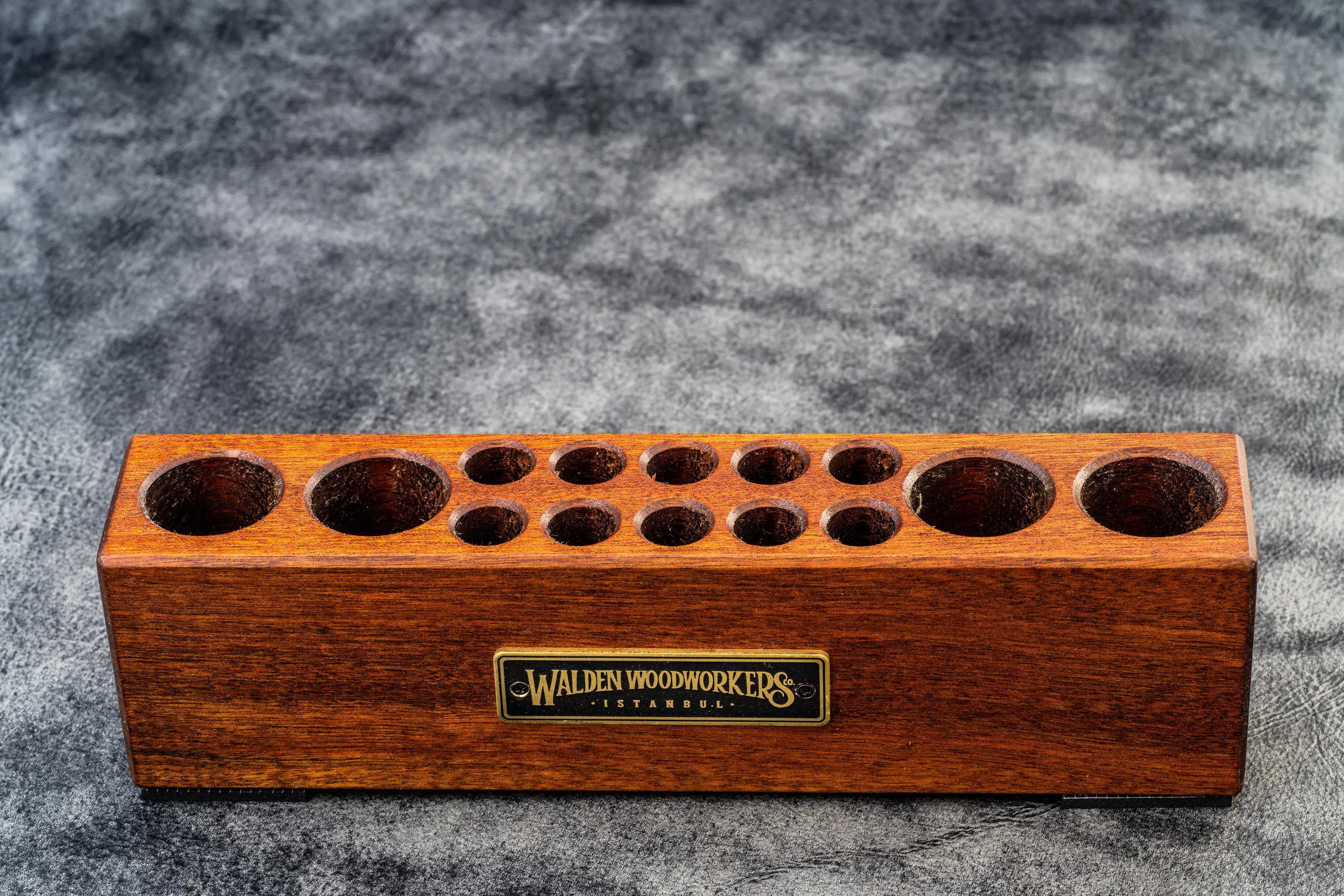 Wood Desk Organizer - Pen and Tool Holder - Mahogany